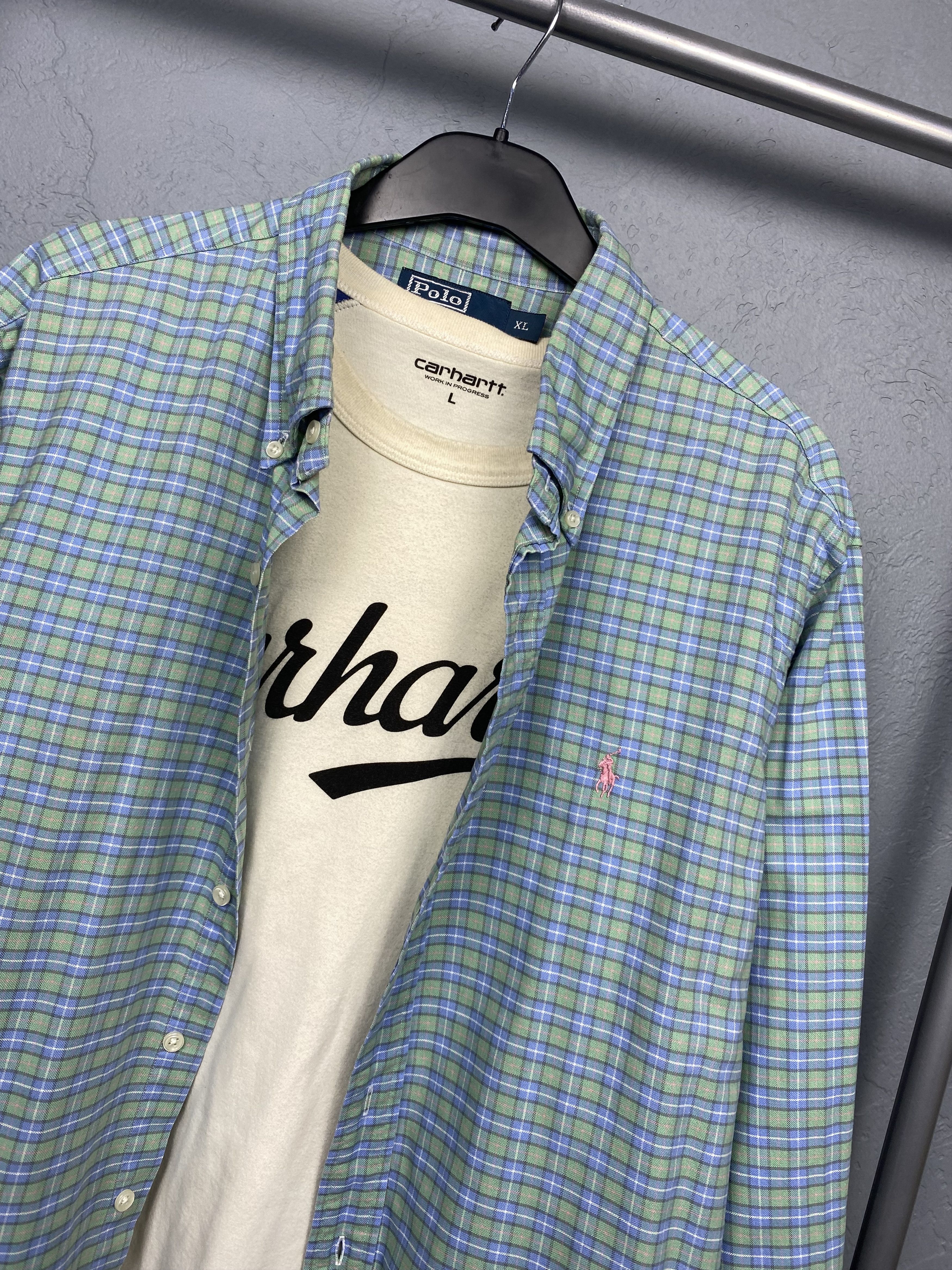 Polo Ralph Lauren Polo Ralph Lauren Vintage Mens Heavy Cotton Plaid Shirt Size US XL / EU 56 / 4 - 2 Thumbnail