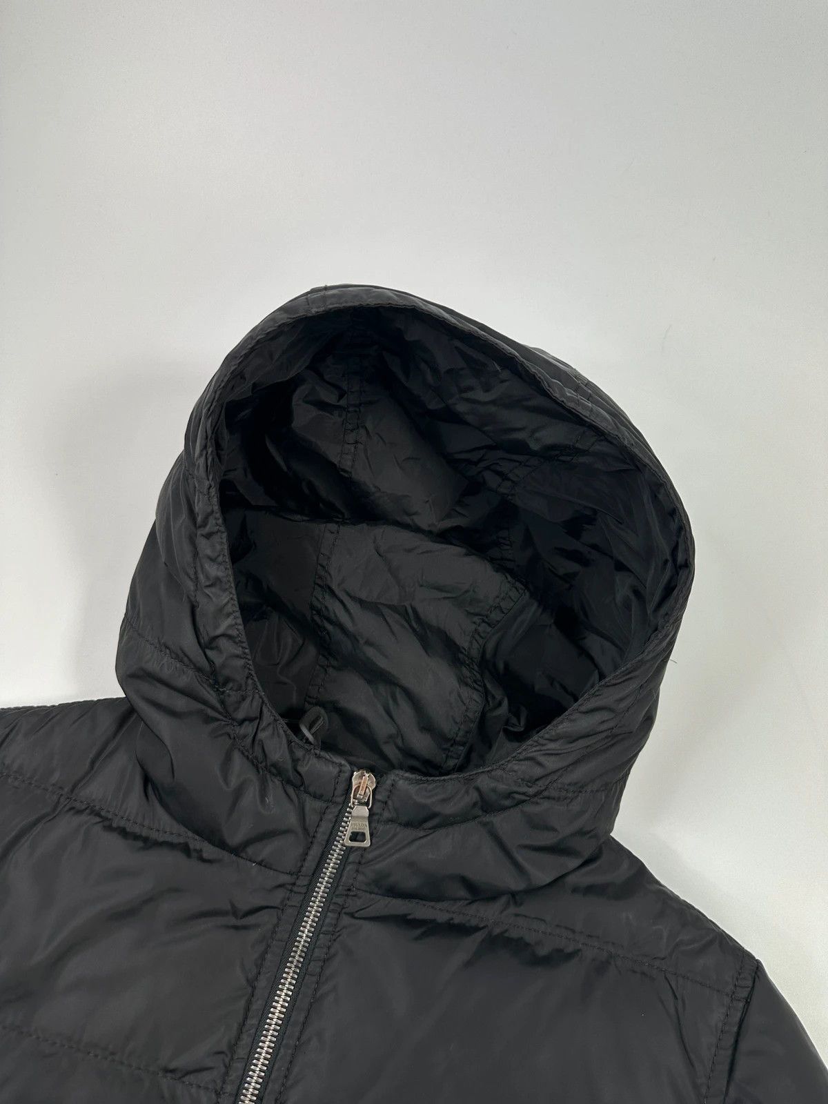 Prada Prada Sport FW08 Black Nylon Down Hooded Puffer Jacket Size S / US 4 / IT 40 - 3 Thumbnail