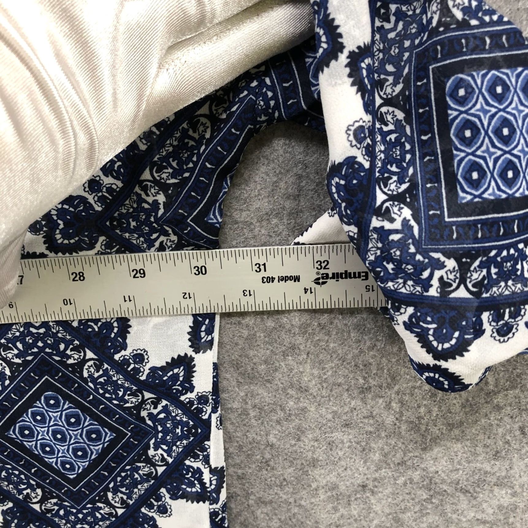 Vintage Sans Souci Blouse Oversized Chiffon Overshirt Womens XS Button Down Paisley High Low Blue Size XS / US 0-2 / IT 36-38 - 8 Thumbnail