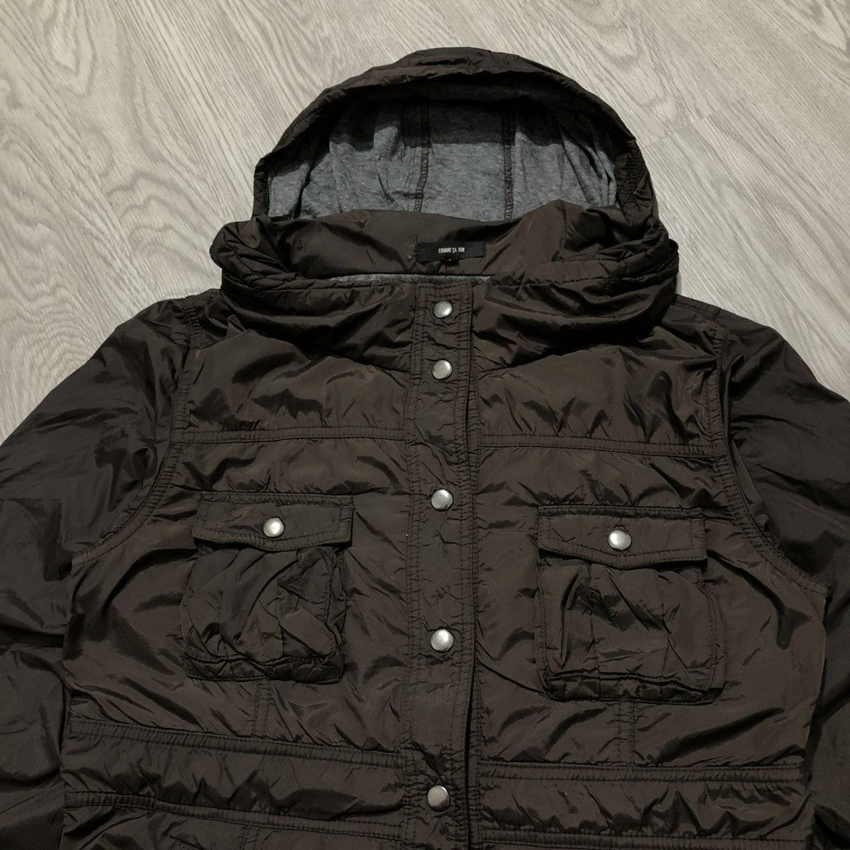 Comme Ca Ism 2000s Comme Ca Ism Jacket Luxury With Hoodie Dark Brown Size US M / EU 48-50 / 2 - 5 Thumbnail