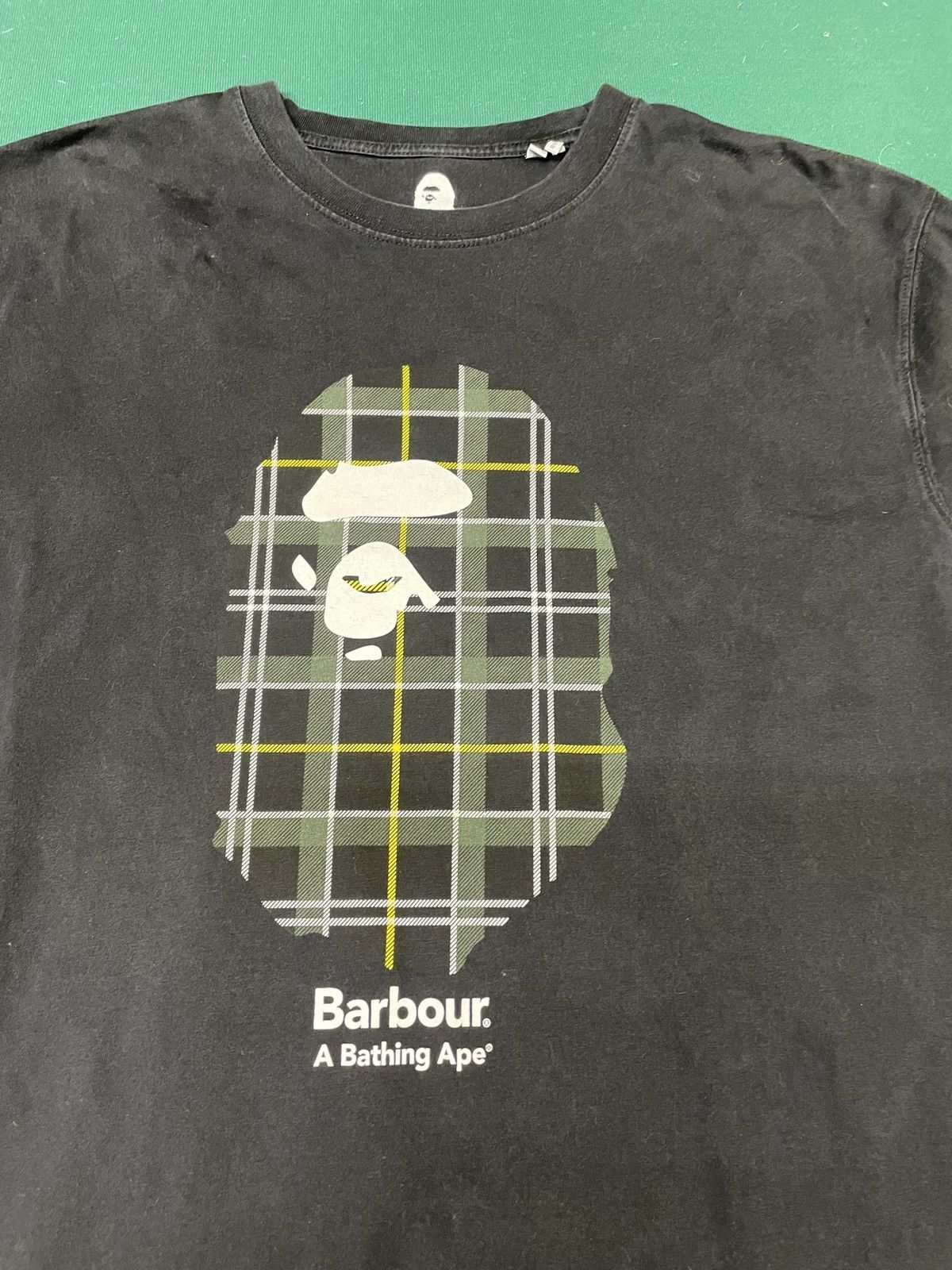 Bape × Barbour BAPE x Barbour Plaid Camo Ape Head Tee – XXL Size US XXL / EU 58 / 5 - 2 Thumbnail