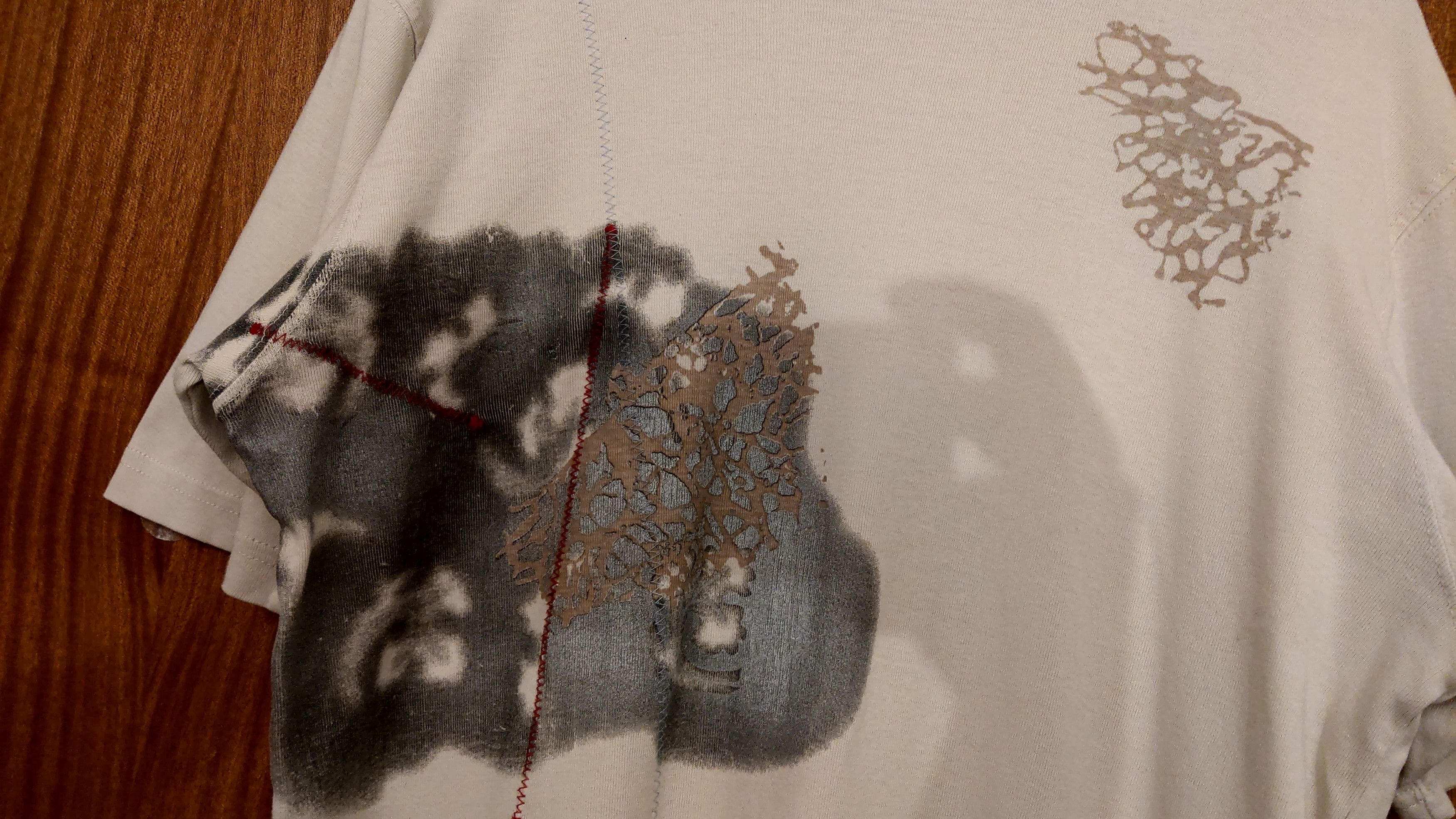 Affliction × Vintage Asymmetrical Neo Shirt Drawings Graphics Boxy Alt raver goth Size US S / EU 44-46 / 1 - 7 Thumbnail