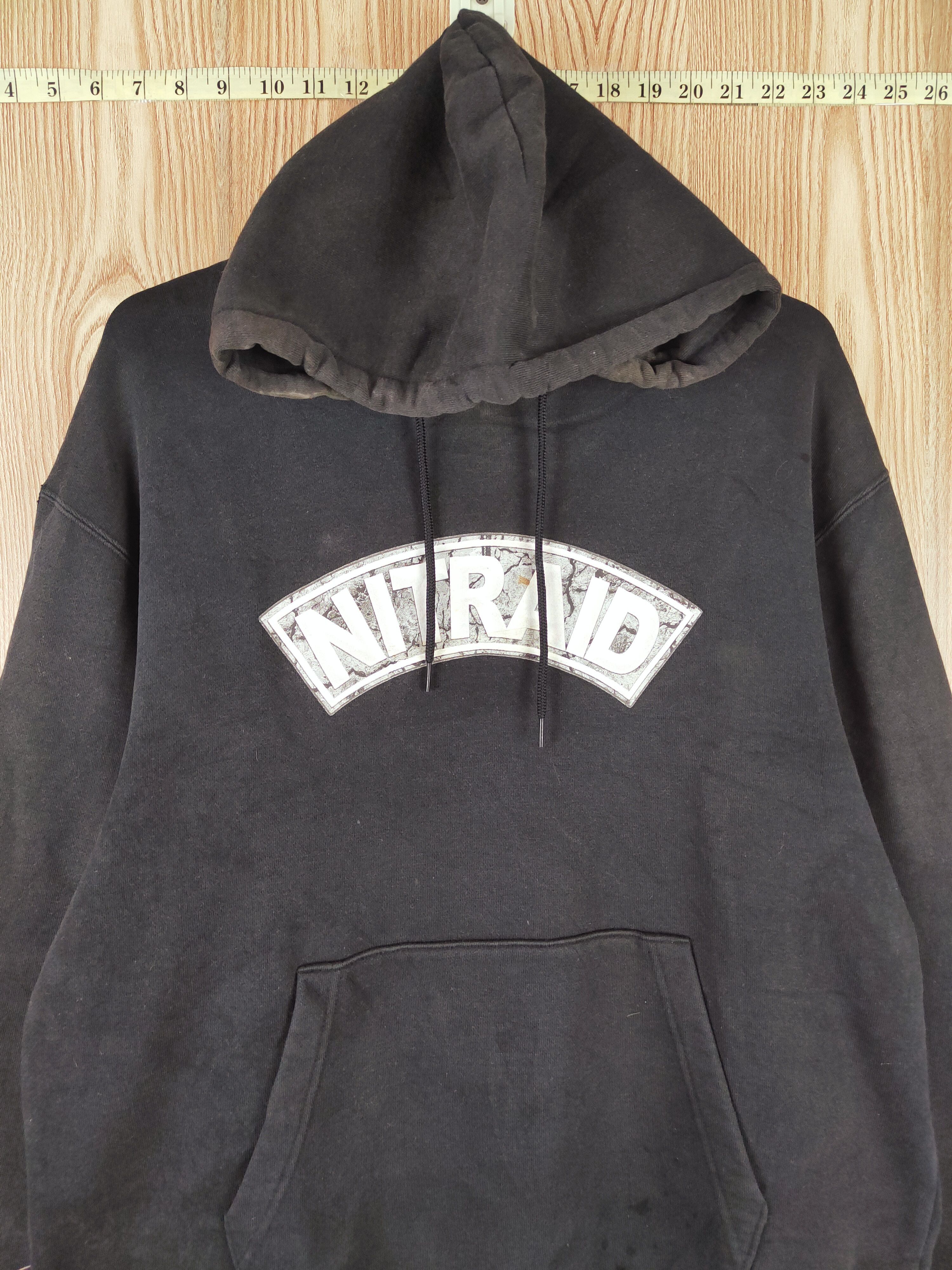 Nitraid × Vintage Vintage 💥 Nitraid Black Hoodie Sweatshirts Size US L / EU 52-54 / 3 - 3 Thumbnail
