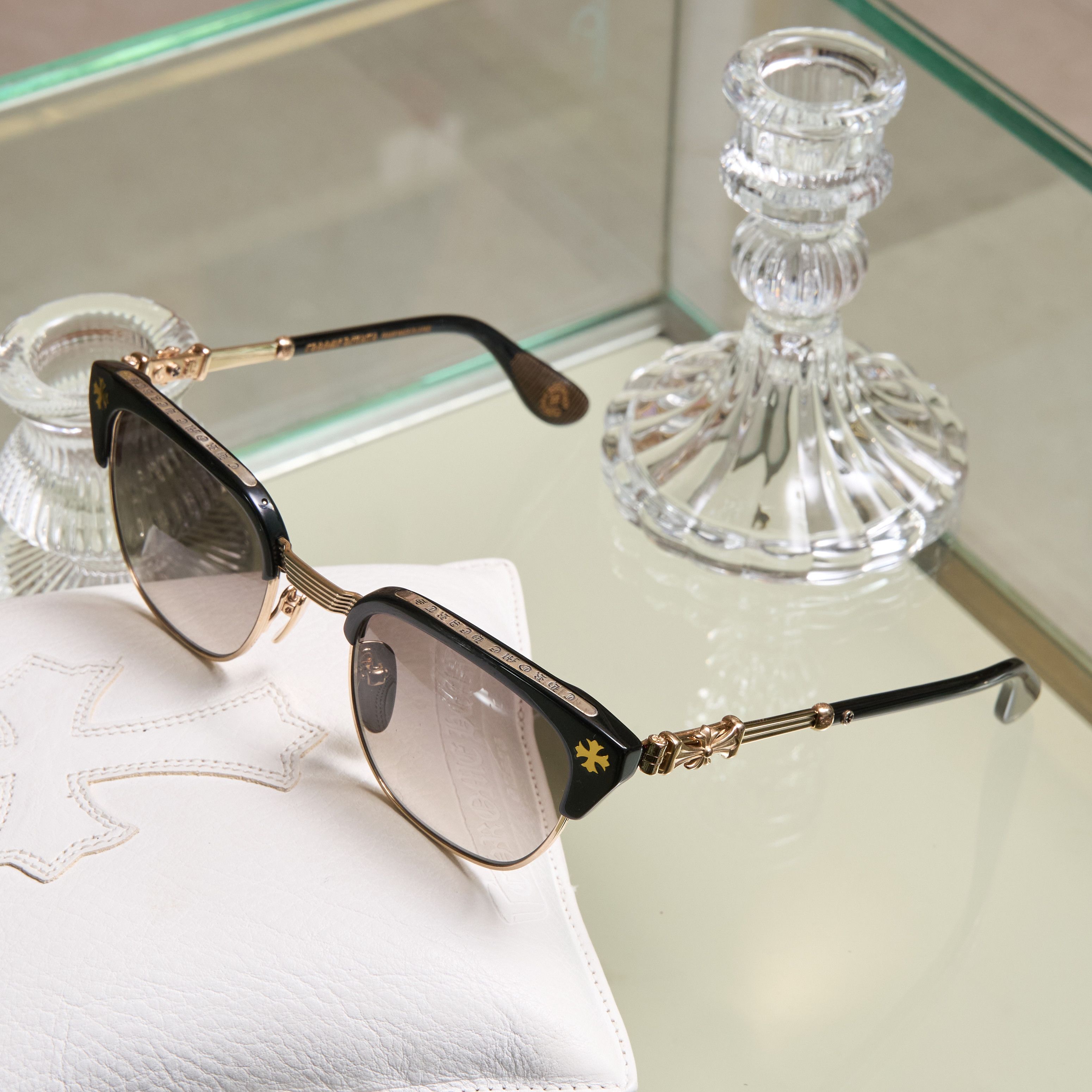 Chrome Hearts CHROME HEARTS BONENNOISSEUR I Black/Gold Plated Size ONE SIZE - 1 Thumbnail