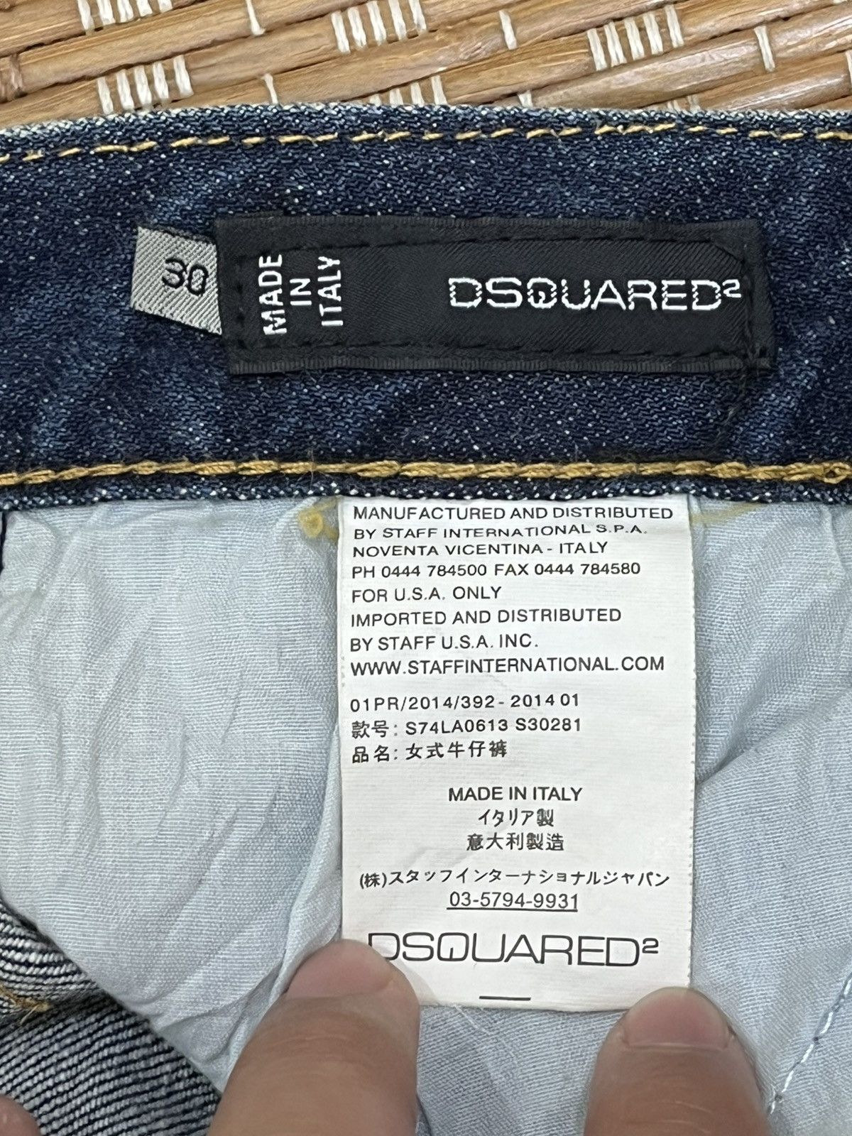 Dsquared2 Dsquared2 Painter Splash Slim Denim Size US 31 - 10 Thumbnail