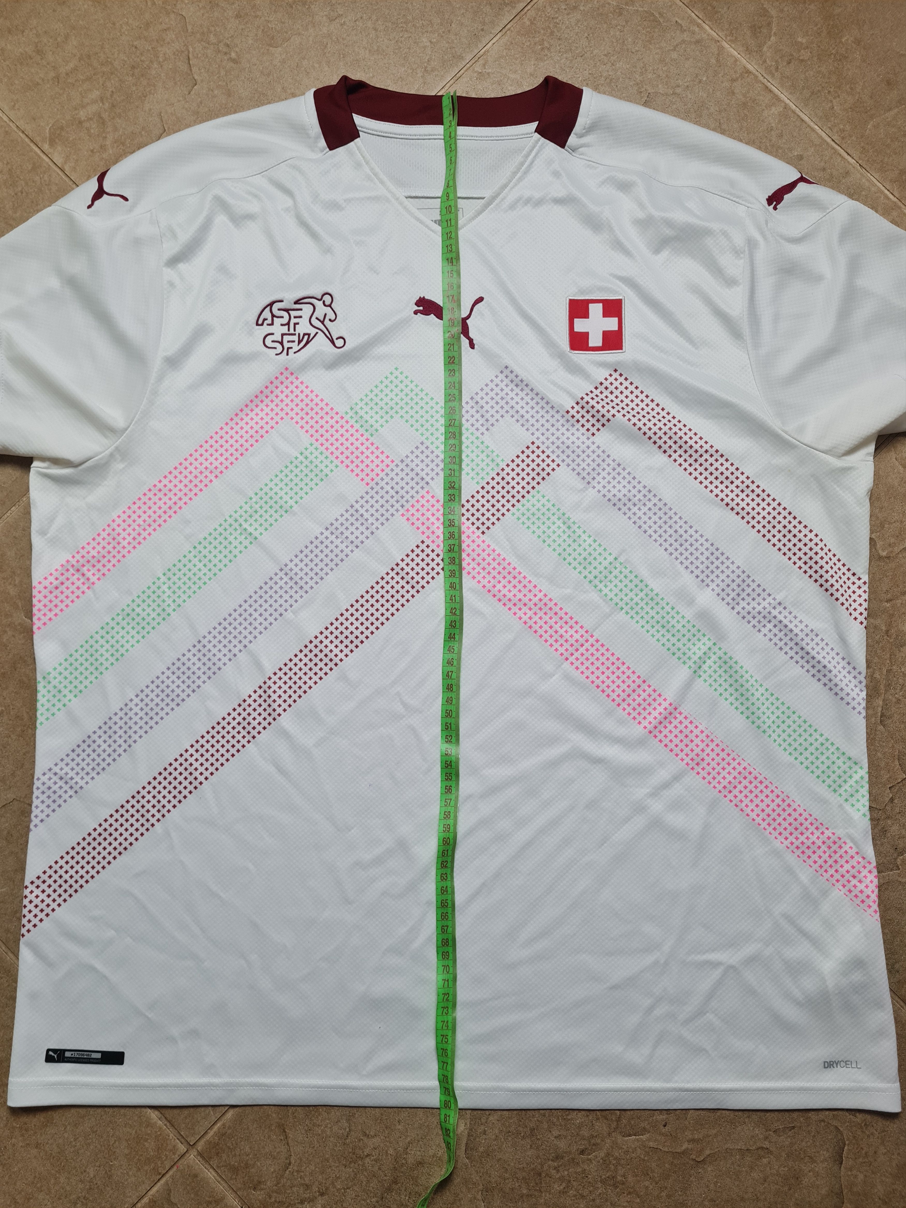 Puma SWITZERLAND 2020/2021 AWAY FOOTBALL SHIRT SOCCER JERSEY PUMA Size US XXL / EU 58 / 5 - 6 Thumbnail