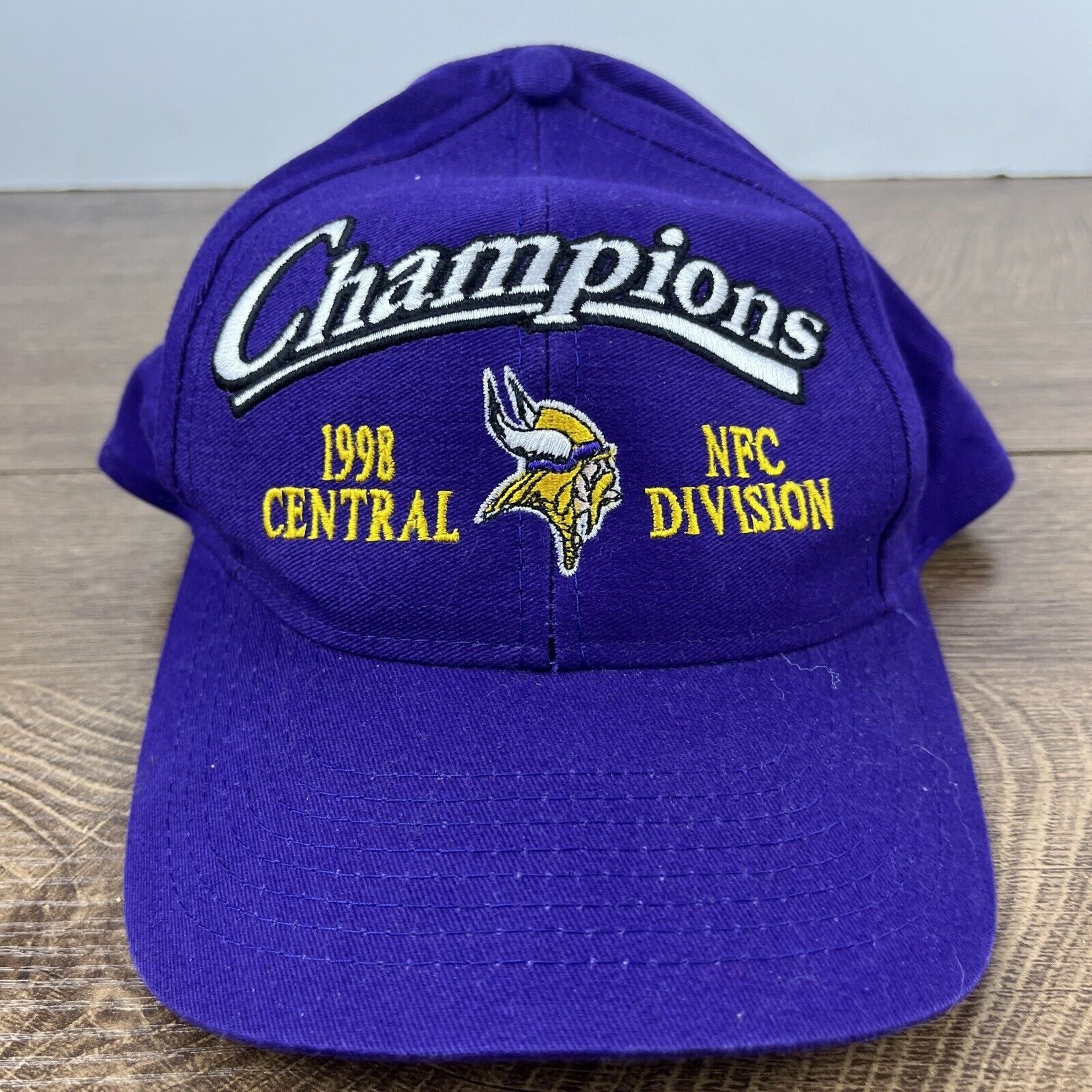 Other Minnesota Vikings Hat 1998 Division Champions Hat Adjustable Size ONE SIZE - 3 Thumbnail