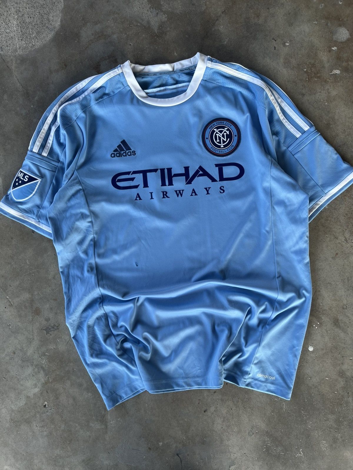 Adidas Vintage Adidas New York City FC Soccer Futbol Jersey Kit Size US L / EU 52-54 / 3 - 1 Thumbnail