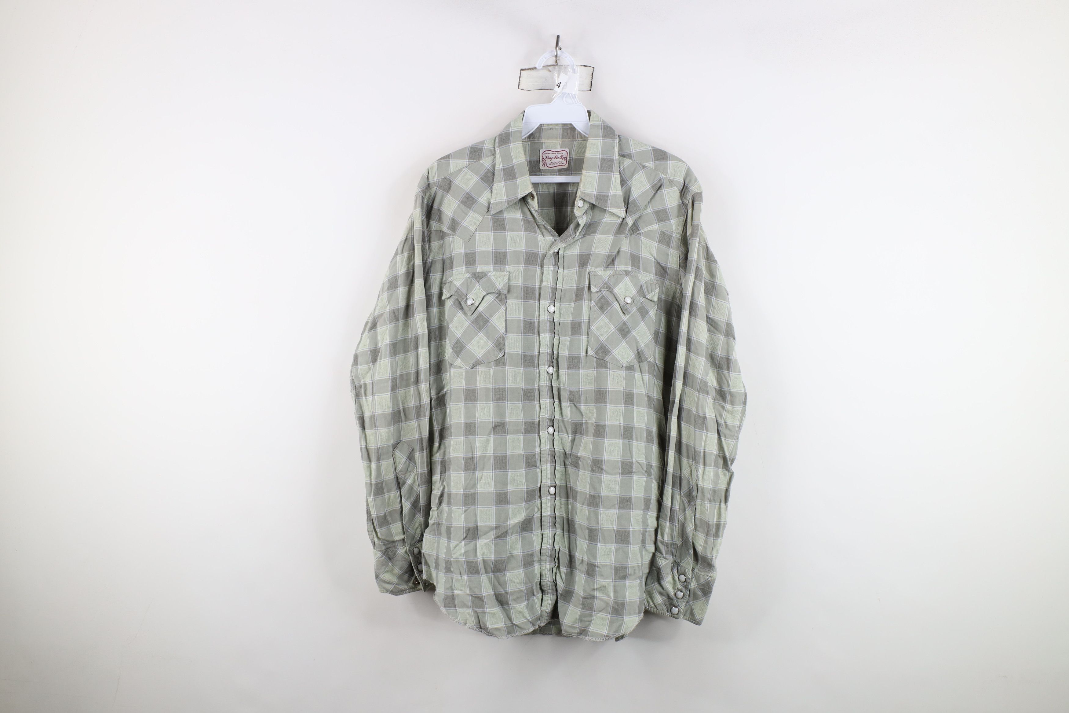 Vintage Vintage 50s 60s Streetwear Western Cowboy Button Shirt USA Size US M / EU 48-50 / 2 - 1 Thumbnail