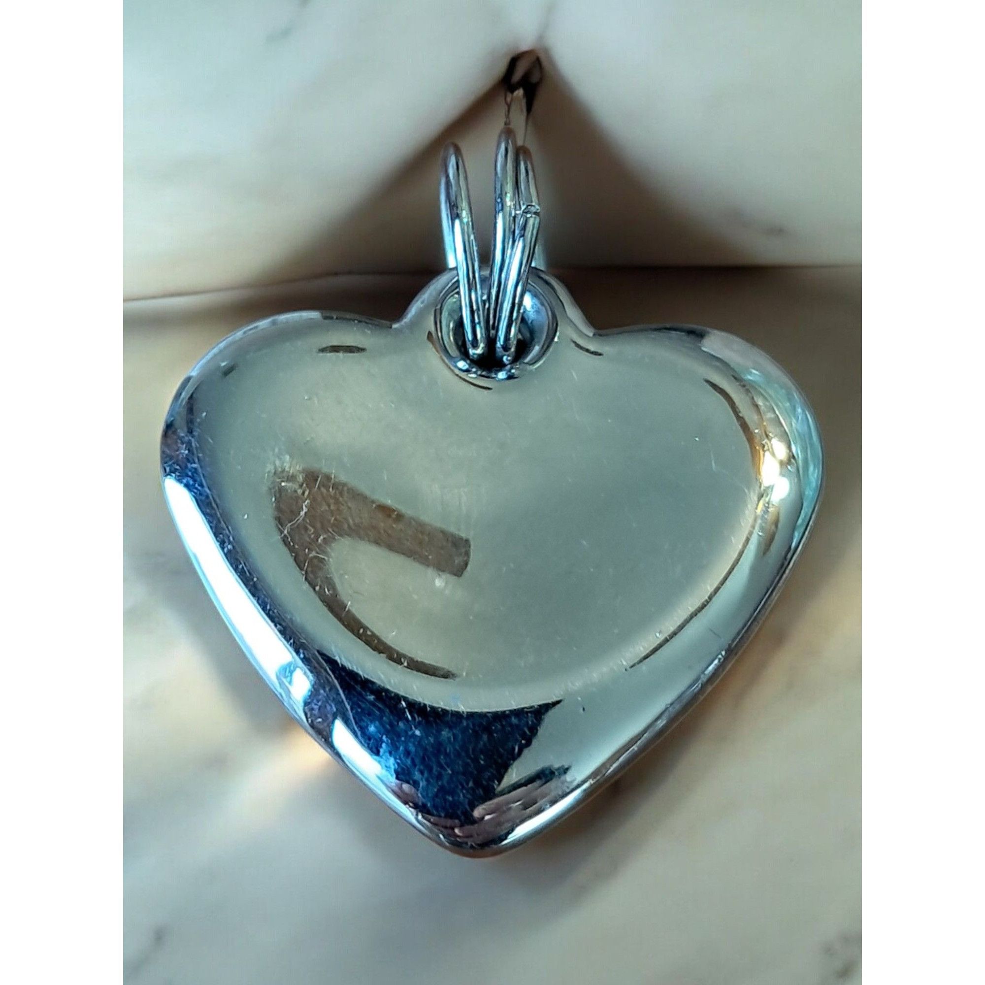 Other Polished Silver Metal Heart Pendant Size ONE SIZE - 1 Thumbnail