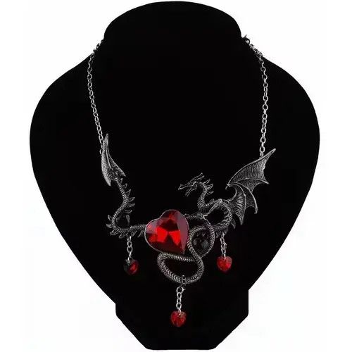 VIBE Heart-Shaped Men's Pendant Necklace Size ONE SIZE - 3 Thumbnail