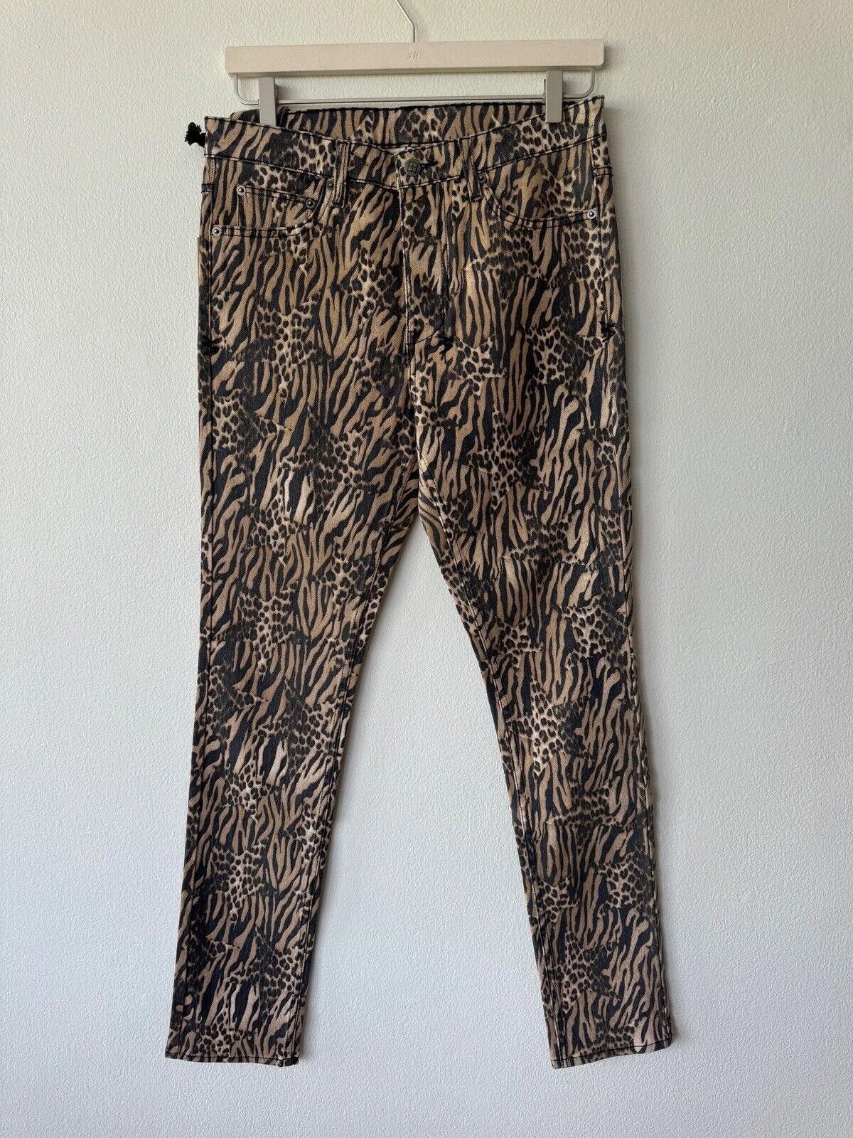 Ksubi new Ksubi mens denim jean chitch 32 zoo tiger tan brown Size US 32 / EU 48 - 1 Thumbnail