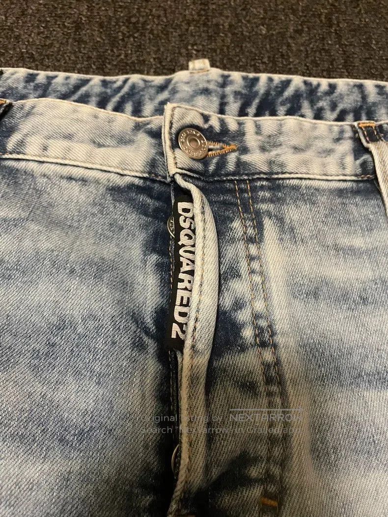 Dsquared2 DSquared2 Distressed Light Wash Jeans. Size US 38 / EU 54 - 2 Thumbnail
