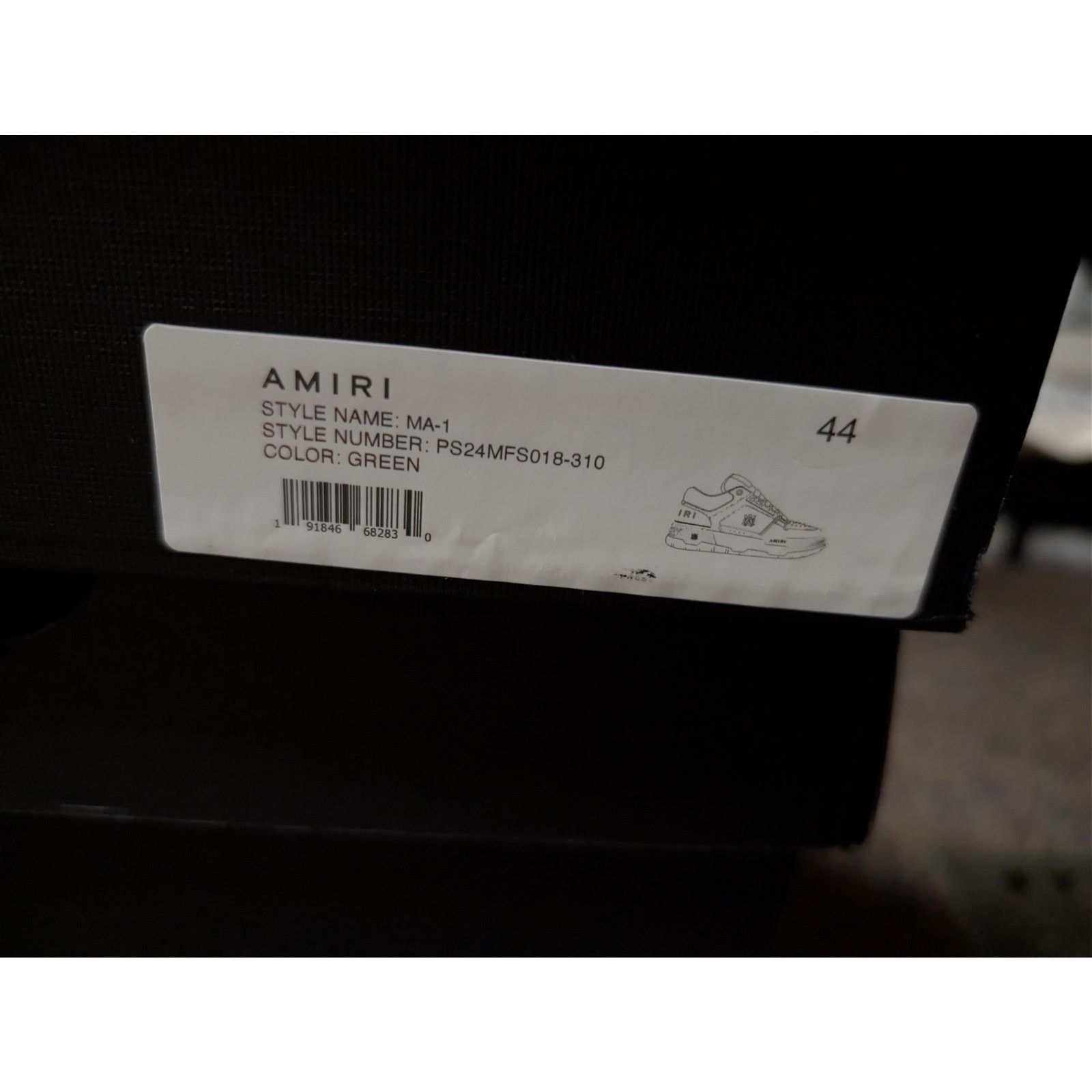 Amiri o1rshd1 MA-1 Low-Top Sneakers in White / Green Size US 11 / EU 44 - 23 Thumbnail