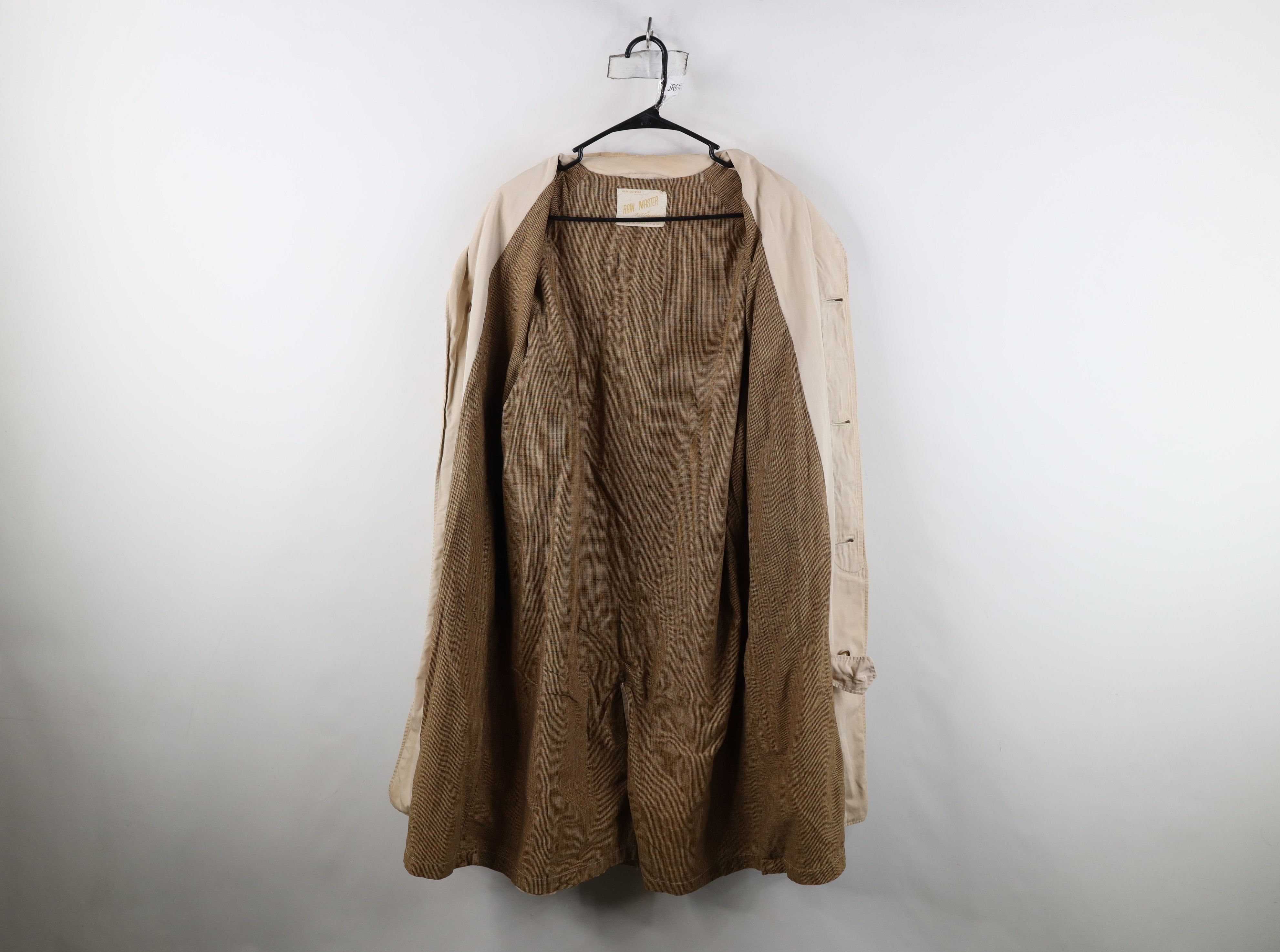 Vintage Vintage 60s 70s Streetwear Trench Coat Rain Jacket Beige Tan Size US L / EU 52-54 / 3 - 11 Thumbnail