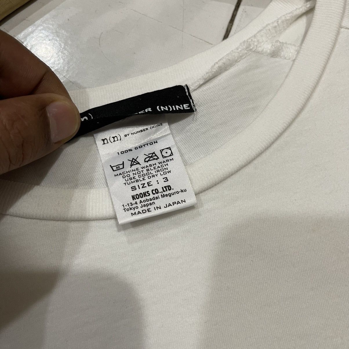 Number (N)ine Number nine white pocket tee Size US M / EU 48-50 / 2 - 4 Thumbnail
