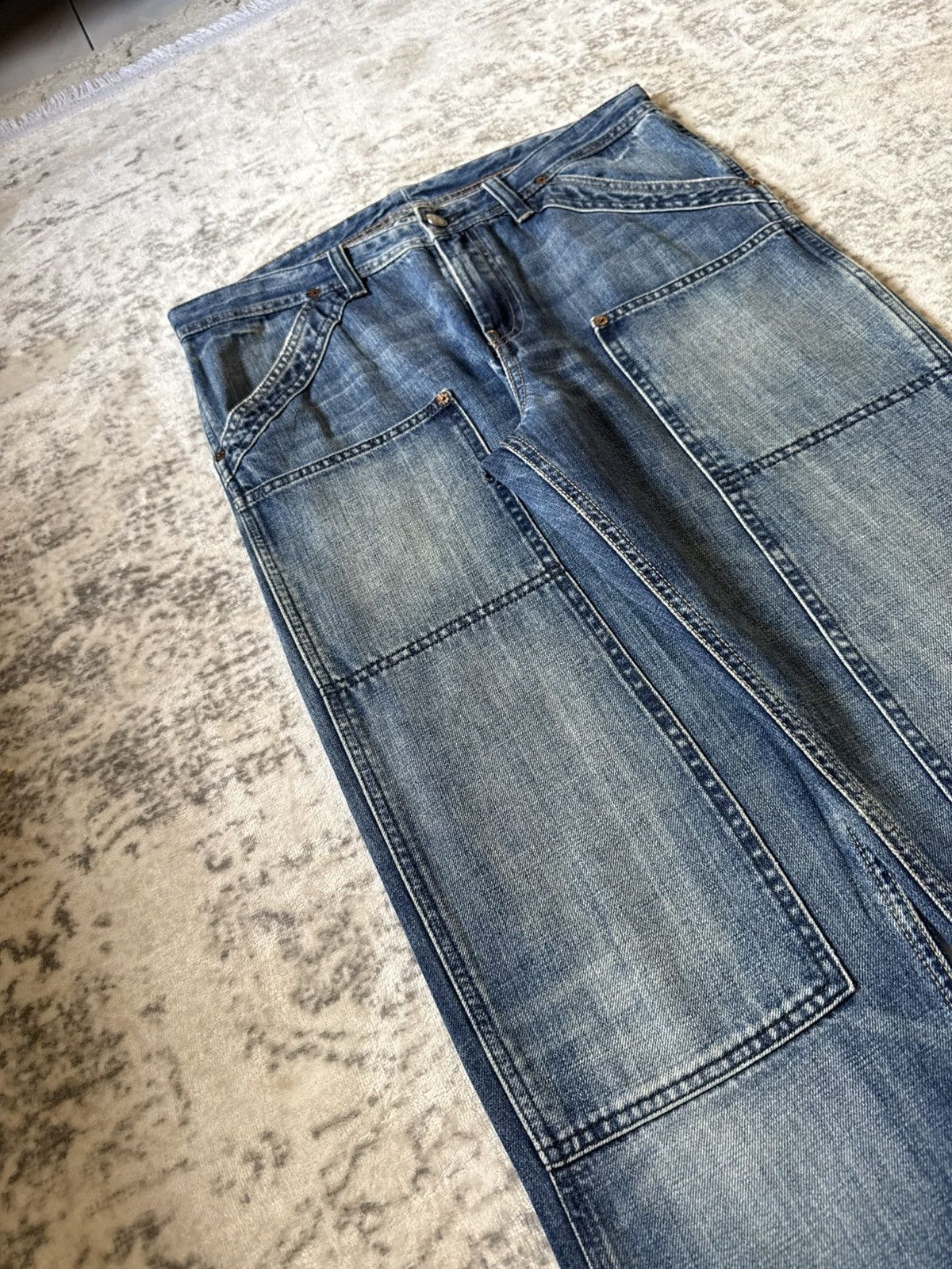 RRL Ralph Lauren Polo Ralph Lauren Double Knee Carpenters Denim Pants Size US 30 / EU 46 - 11 Thumbnail