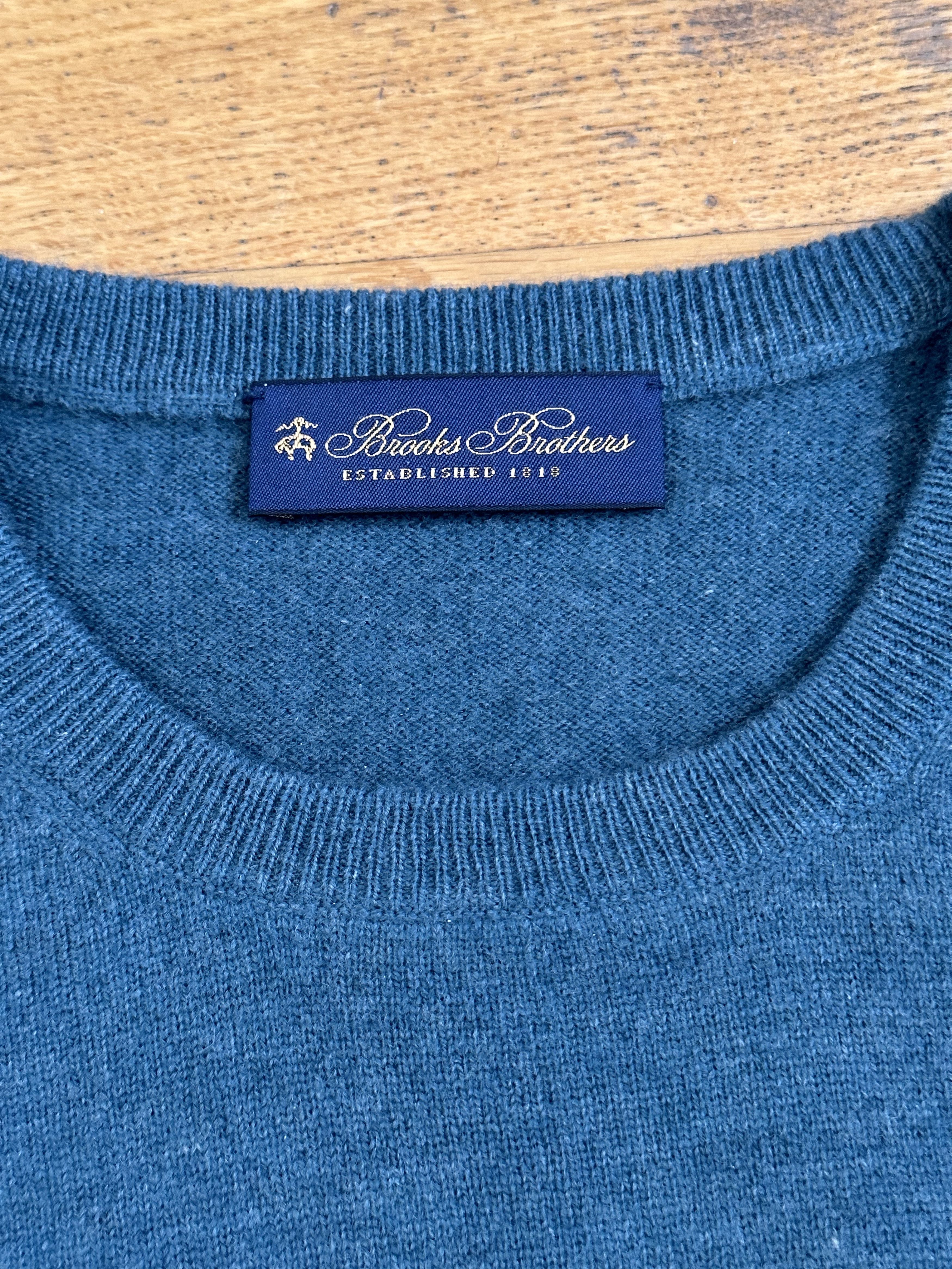 Brooks Brothers Wool and Cashmere Crew-Neck Sweater