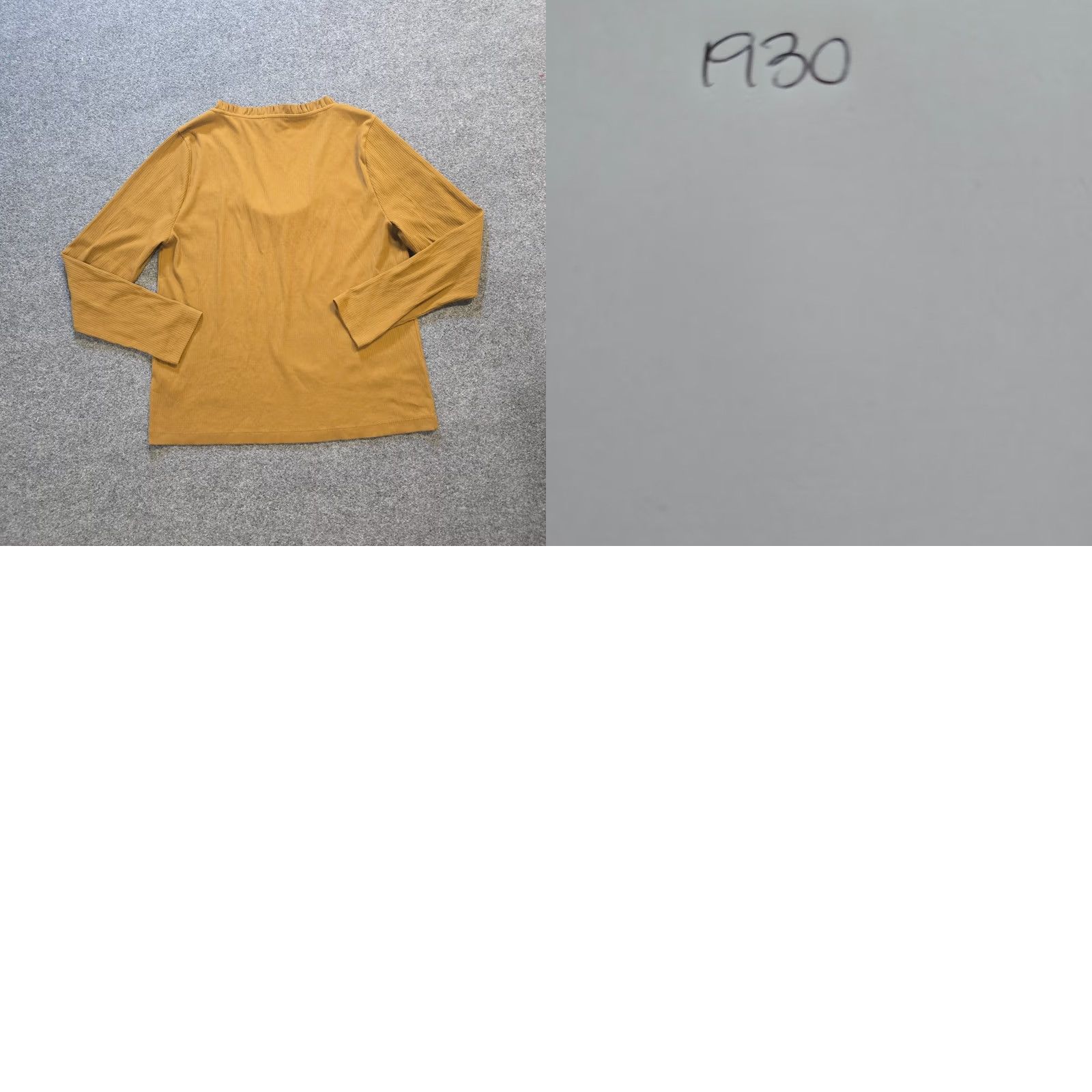 J.Crew J.CREW Top Womens XXL Brown Tan Ribbed Long Sleeve Ruffle Neck Casual Blouse Size XXL / US 16-18 / IT 52-54 - 8 Thumbnail