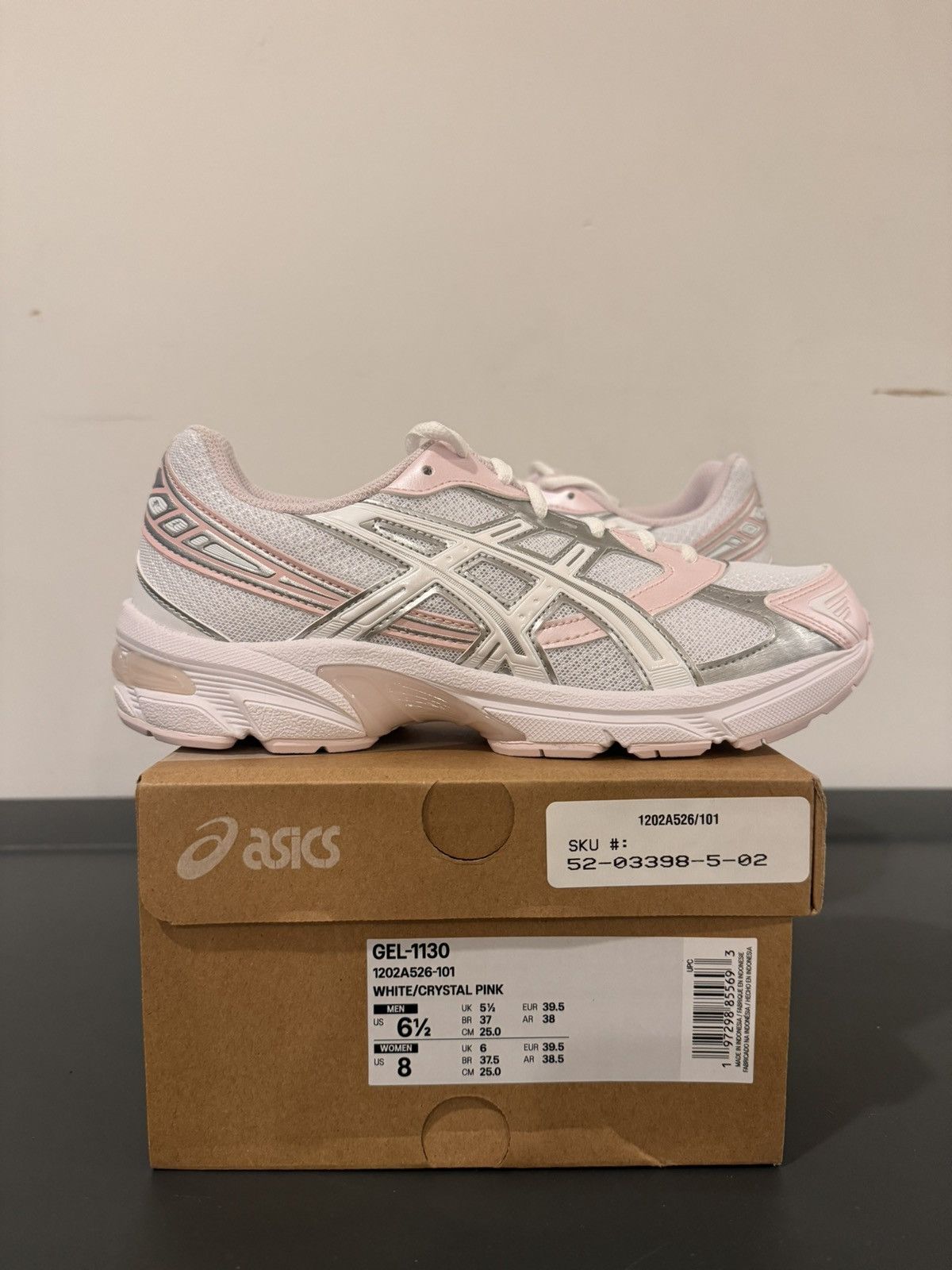 Asics Asics 1130 pink silver Size US 8 / EU 41 - 7 Thumbnail