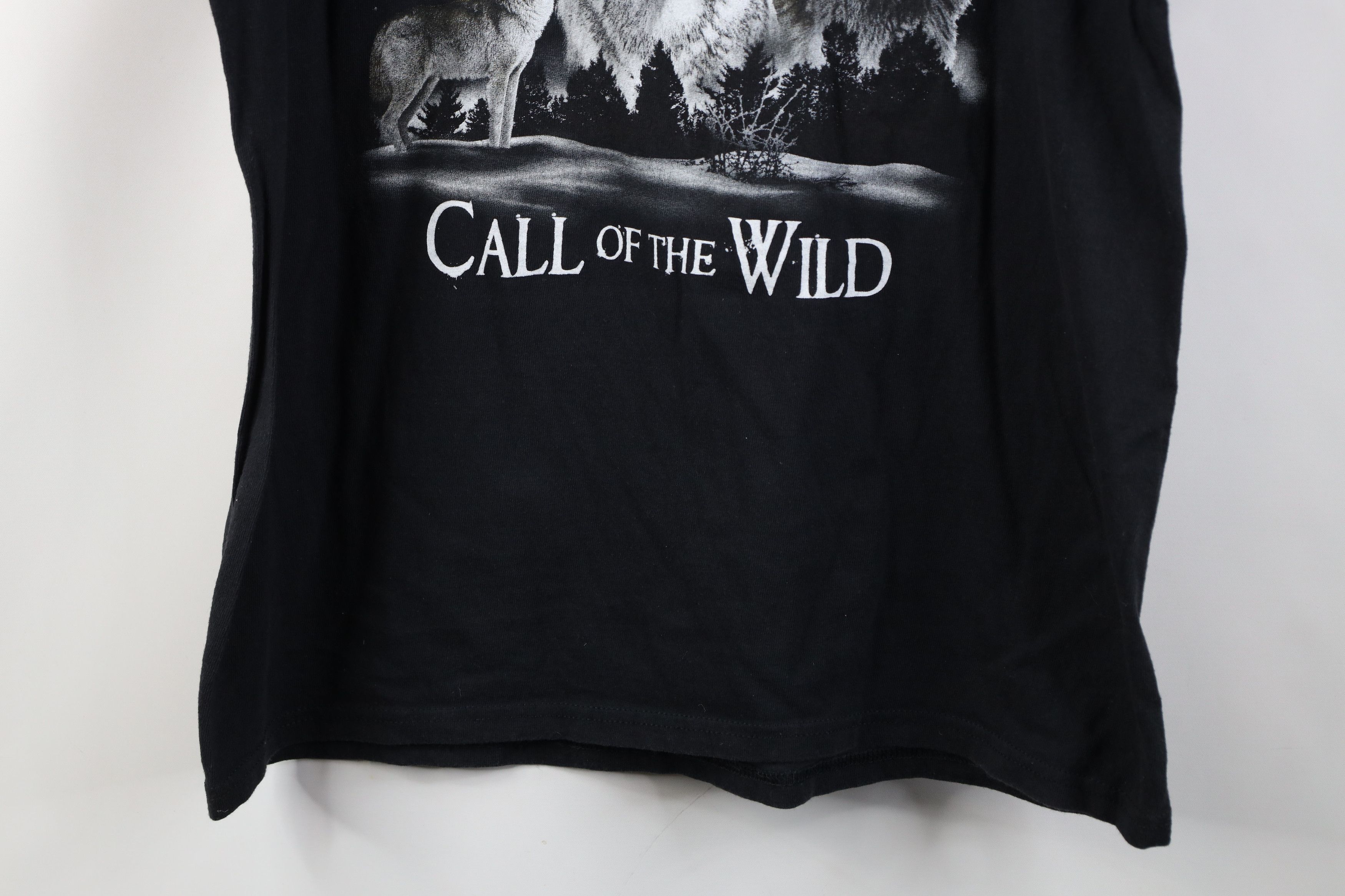 Vintage Vintage 90s Y2K Streetwear Call of the Wild Wolf T-Shirt Size US M / EU 48-50 / 2 - 3 Thumbnail
