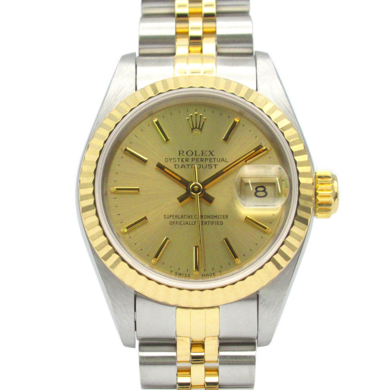 Rolex Datejust S Number Women Watch Automatic Winding K18 (Yellow Gold) Stainless Steel Gold Ch/ba
