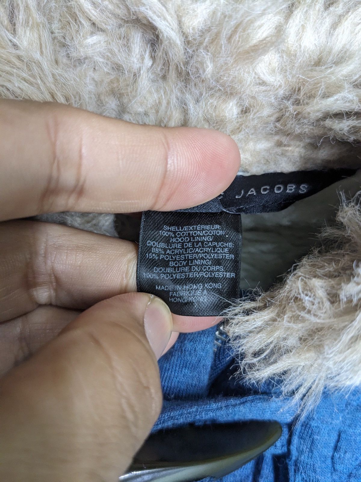 Marc Jacobs Marc by Marc Jacobs Blue Fleece-Lined Hoodie Jacket Size XS / US 0-2 / IT 36-38 - 5 Thumbnail