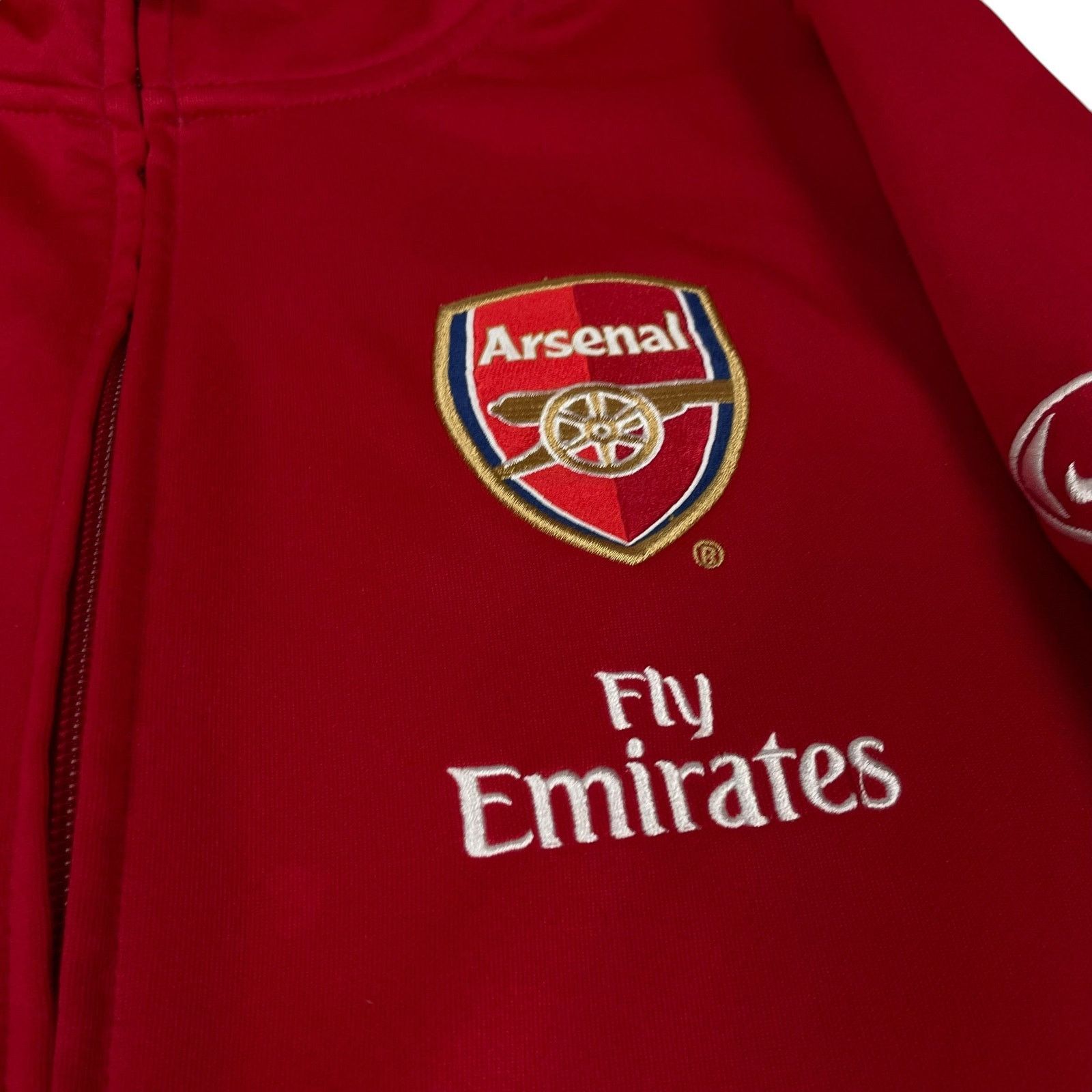 Nike × Vintage Nike Men's Red Mahroon Arsenal F.C. Football Jacket Medium Size US M / EU 48-50 / 2 - 3 Thumbnail