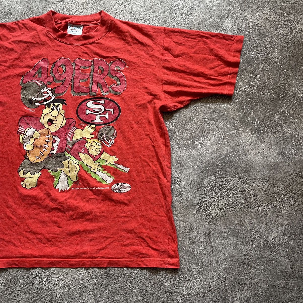 Cartoon Network VINTAGE THE FLINTS-TONES NFL MOVIE BIG PRINT MOVIE 90S Size US XL / EU 56 / 4 - 3 Thumbnail