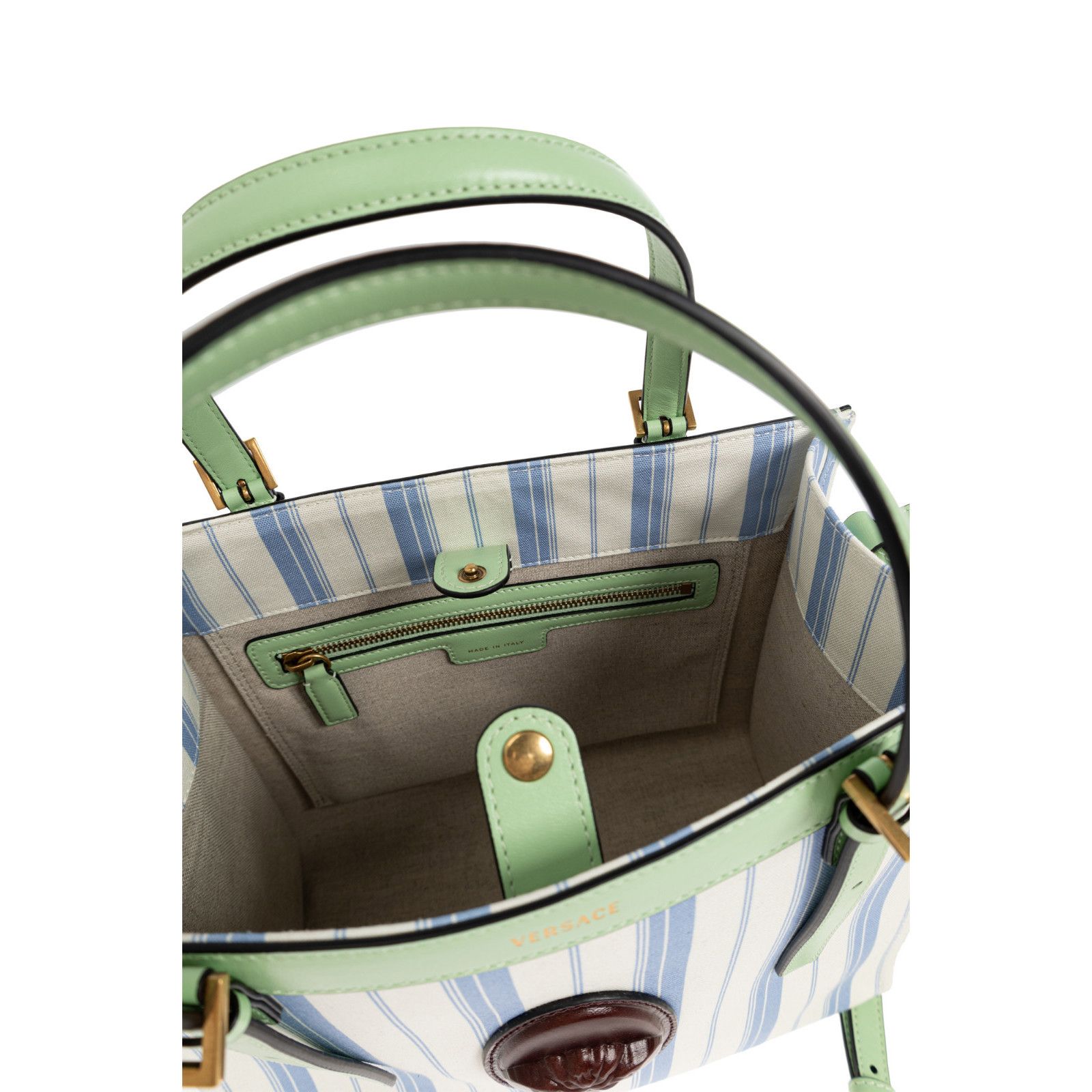 Versace VERSACE Green Riviere Tote Bag New Size ONE SIZE - 4 Thumbnail