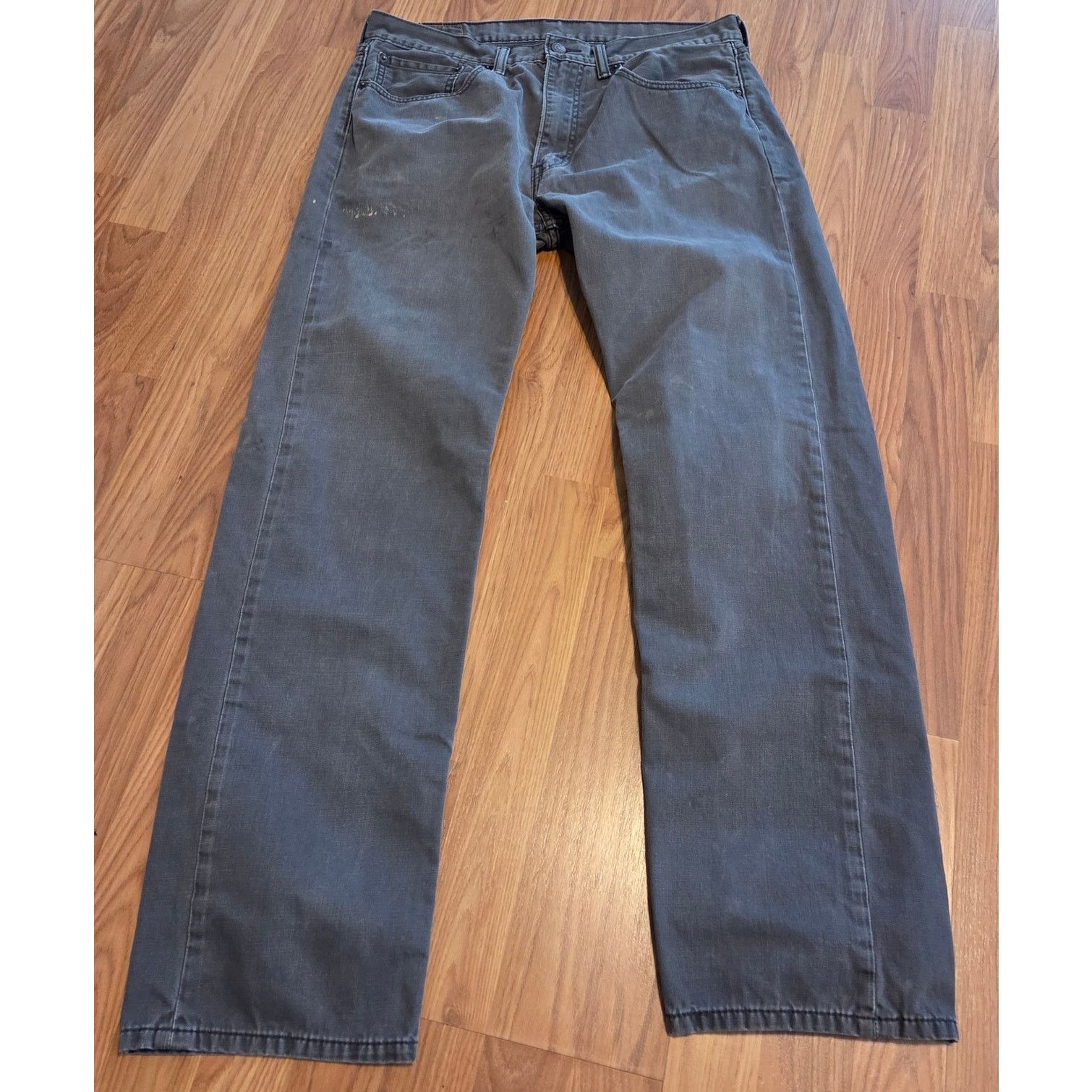 Levi's Levi's 505 Regular Fit Grey Denim Jeans - 36x34 Size US 36 / EU 52 - 2 Thumbnail