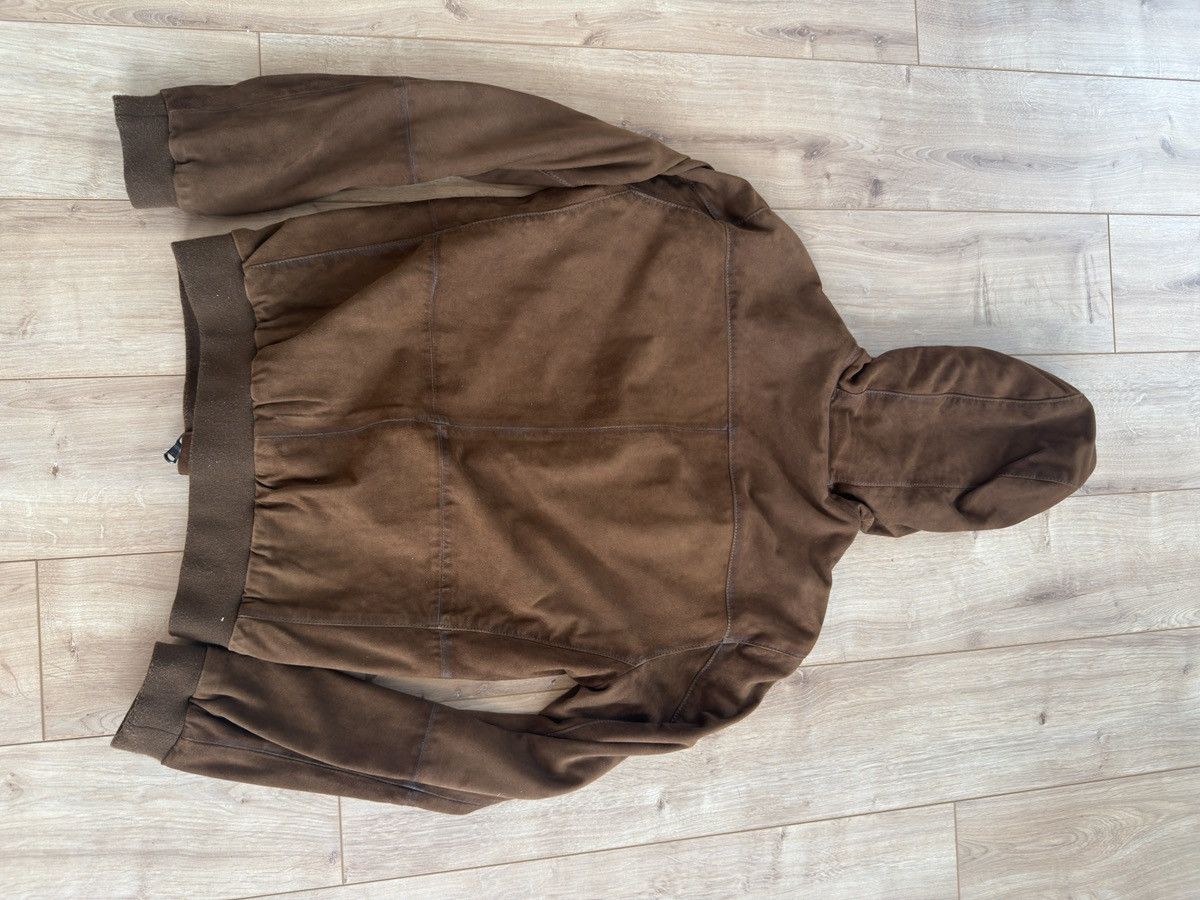 John Varvatos John Varvatos Suede Full Zip Hooded Jacket Size US M / EU 48-50 / 2 - 6 Thumbnail