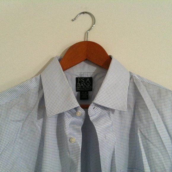 Jos. A. Bank JOS.A.BANK MENS 100% EGYPTIAN COTTON DRESS SHIRT 17-34 Size US XL / EU 56 / 4 - 2 Thumbnail