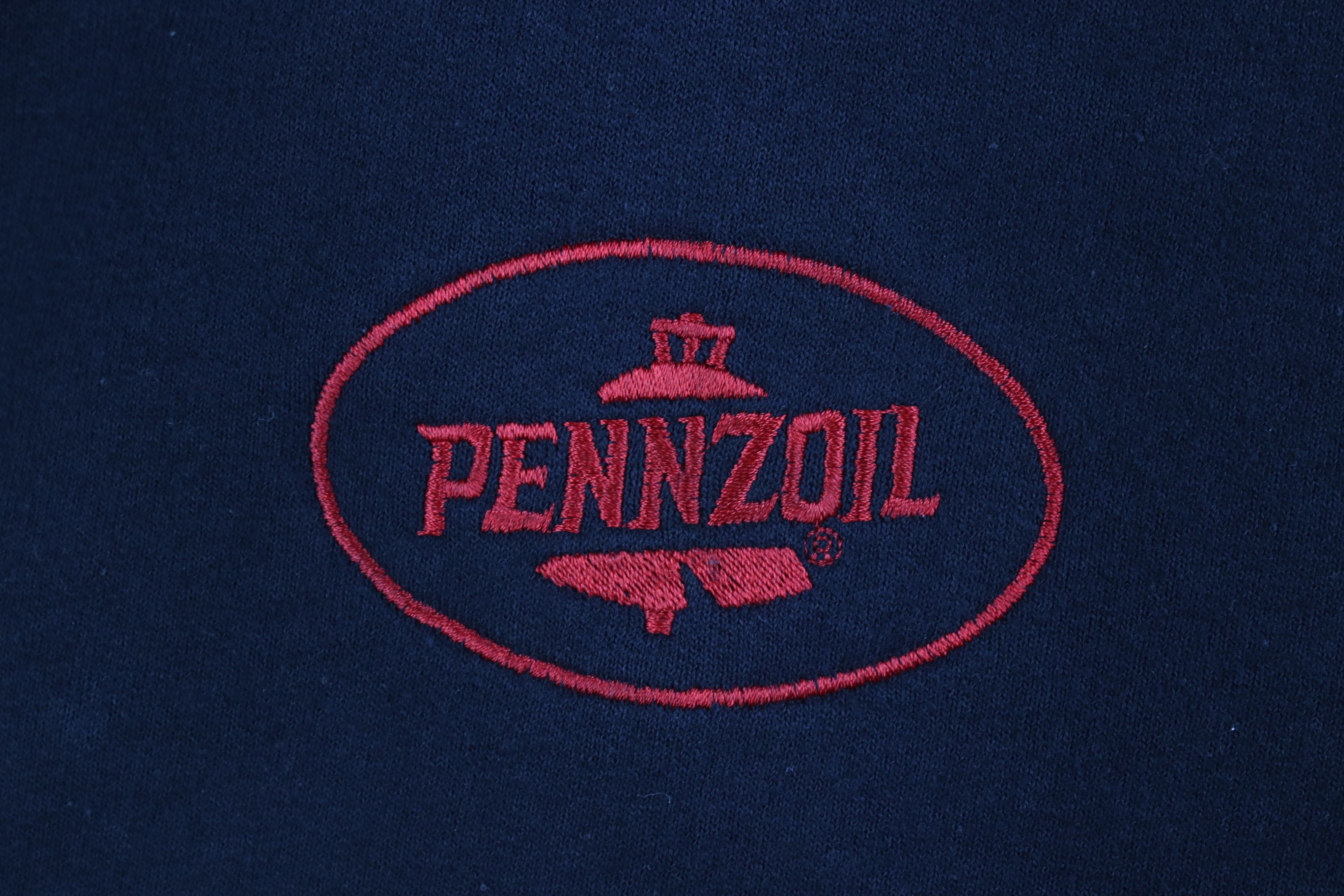 Vintage Vintage 90s Spell Pennzoil Racing Hoodie Sweatshirt Black Size US XXL / EU 58 / 5 - 4 Thumbnail