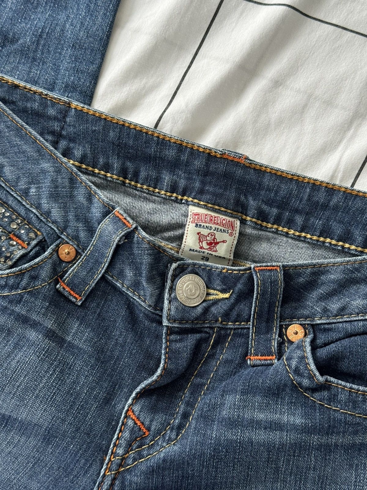 True Religion Sexy Washed Low Waist True Religion Jeans Size 29 Japanesse Size 29" - 7 Thumbnail