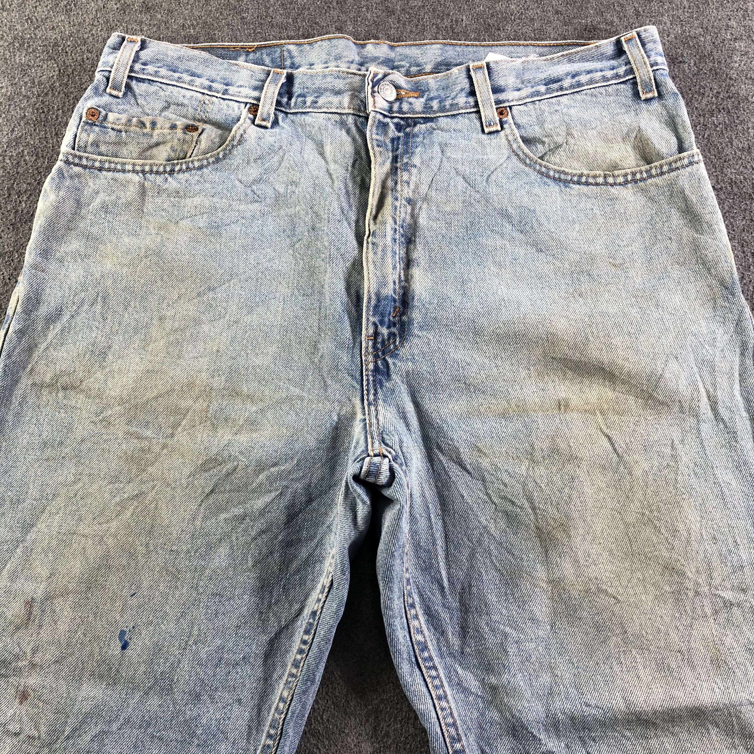 Levi's 90s Vintage Light Wash Levis 505 Jeans-J4187 Size US 38 / EU 54 - 3 Thumbnail