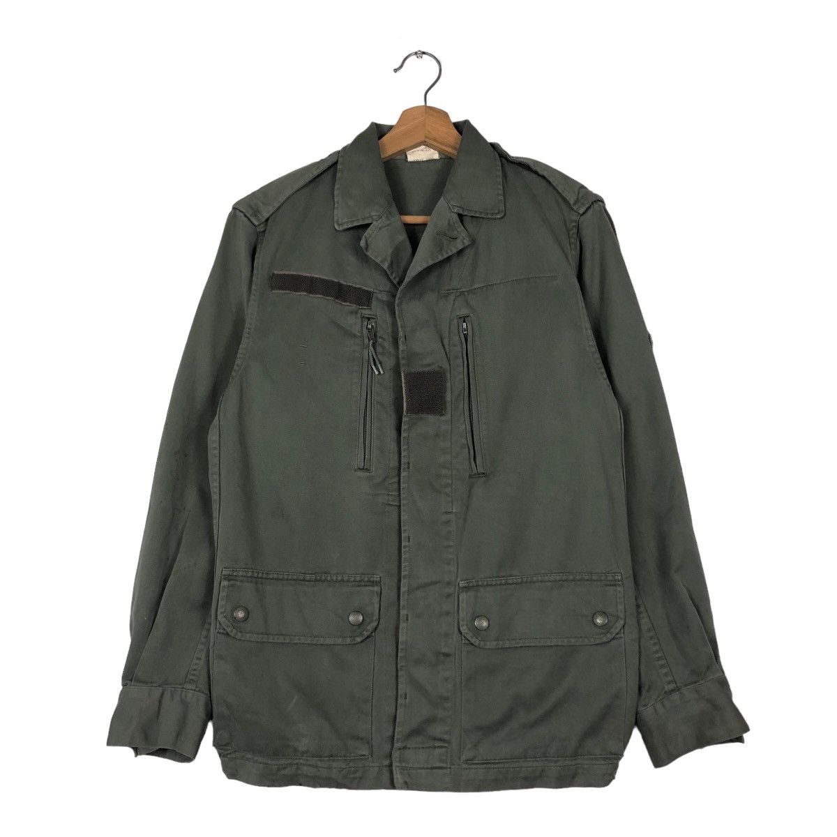 Vintage Vintage Cargo Jacket Inspector Military Warein Lille 1987’s Size US M / EU 48-50 / 2 - 1 Thumbnail