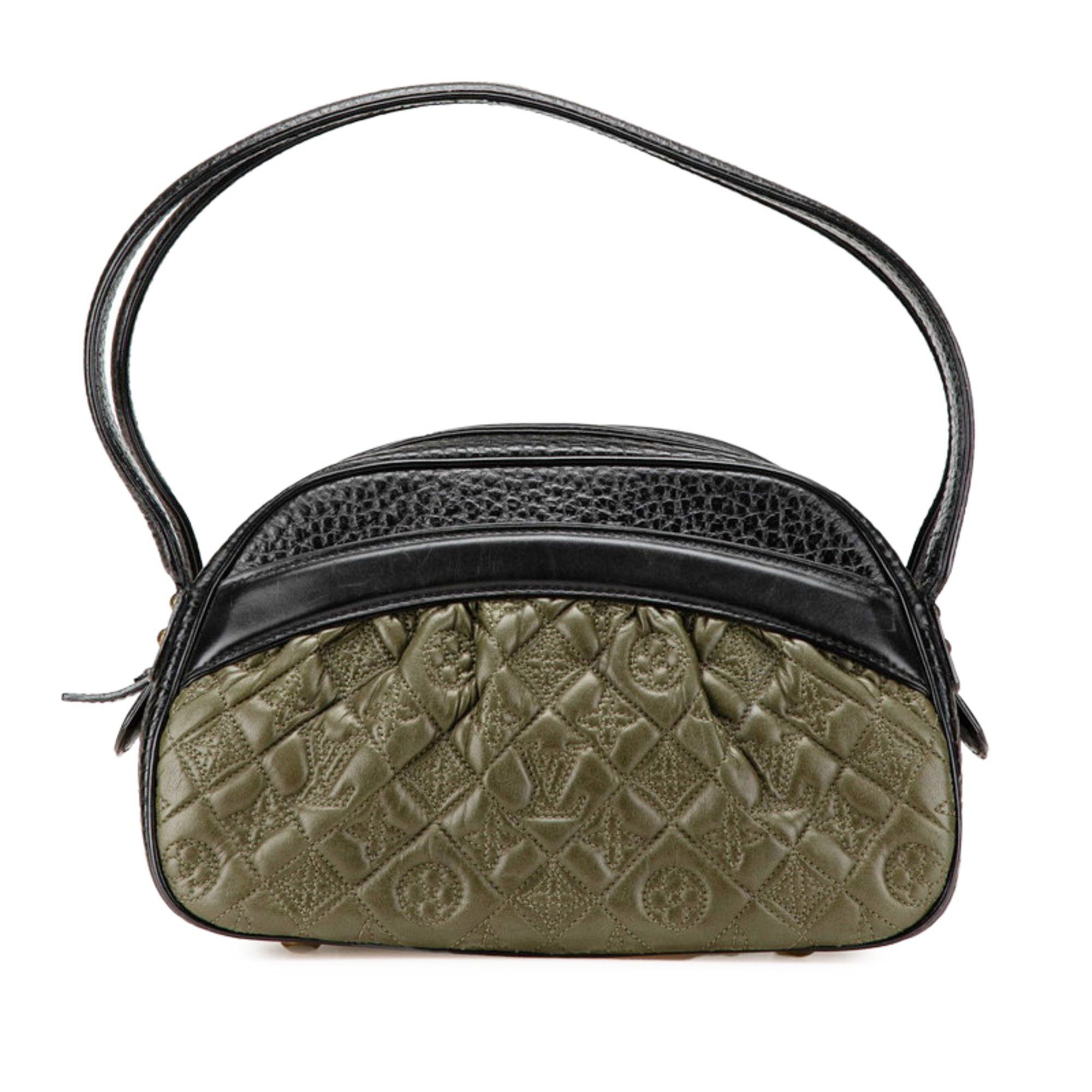 Louis Vuitton Louis Vuitton Monogram Vienna Clara Handbag/Shoulder Bag M95107 Noir Black Khaki Leather Women's LOUIS VUITTON Size ONE SIZE - 1 Thumbnail