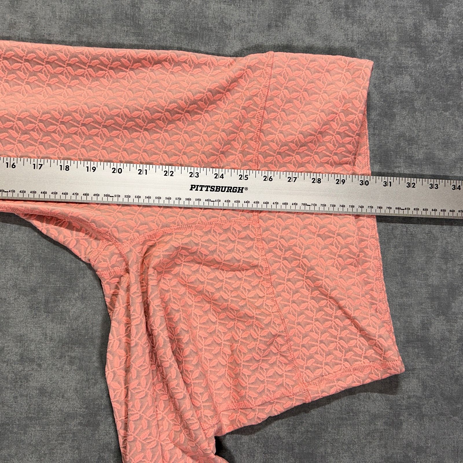 Other Albion Fit Antigua leaf print textured capris pink womens M Size 26" / US 2 / IT 38 - 6 Thumbnail