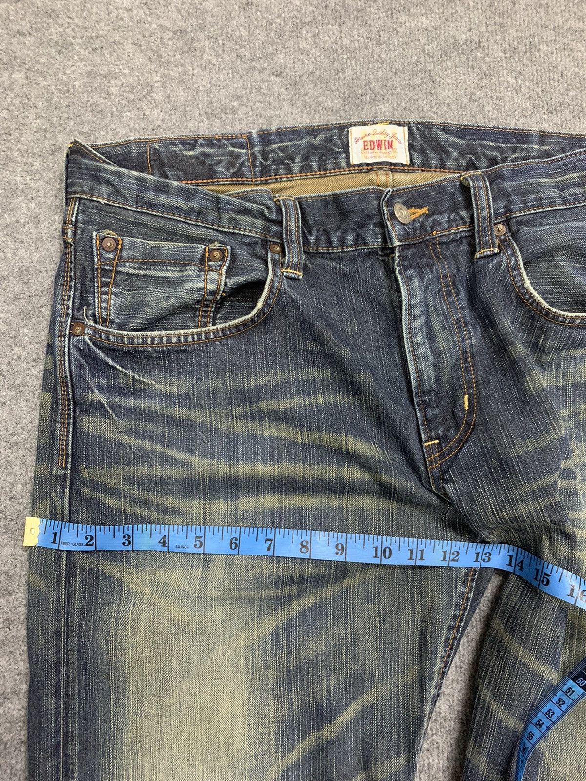 Edwin Distressed Edwin XV vintage rusty denim. Size US 38 / EU 54 - 10 Thumbnail