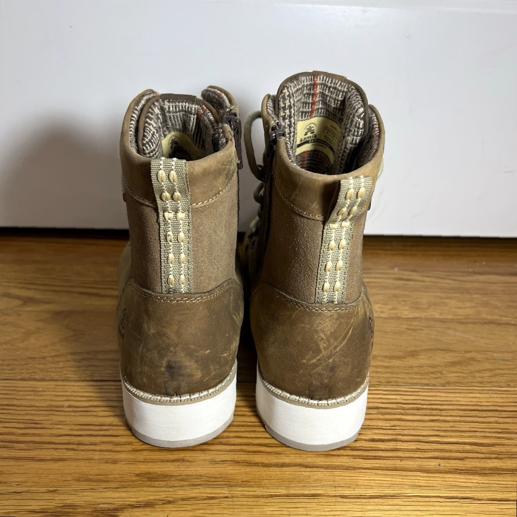 Vintage VINTAGE Kamik Women's Boots Casual Winter Waterproof Insulated Leather Size 8 Taupe Size US 8 / IT 38 - 7 Thumbnail
