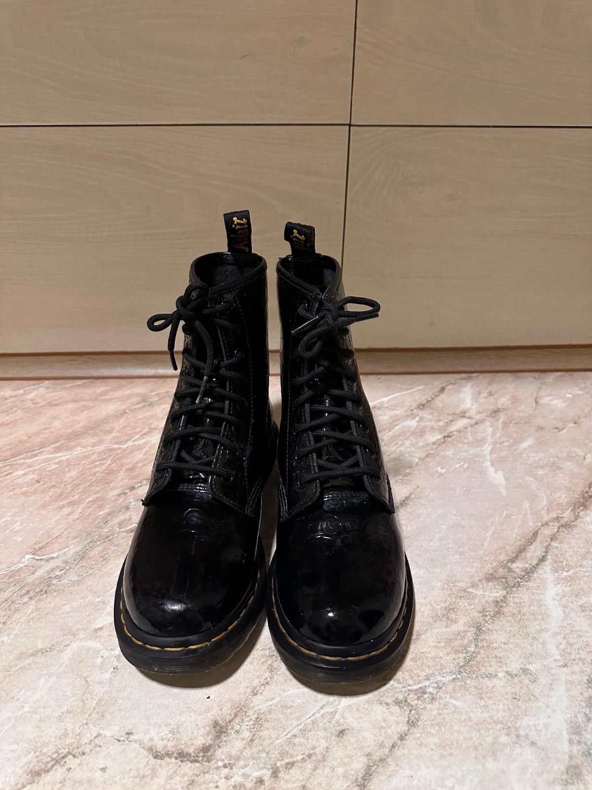 Dr. Martens Dr Martens 1460 Leopard Embossed Black Leather Boots Uk 5 Size US 7 / IT 37 - 3 Thumbnail