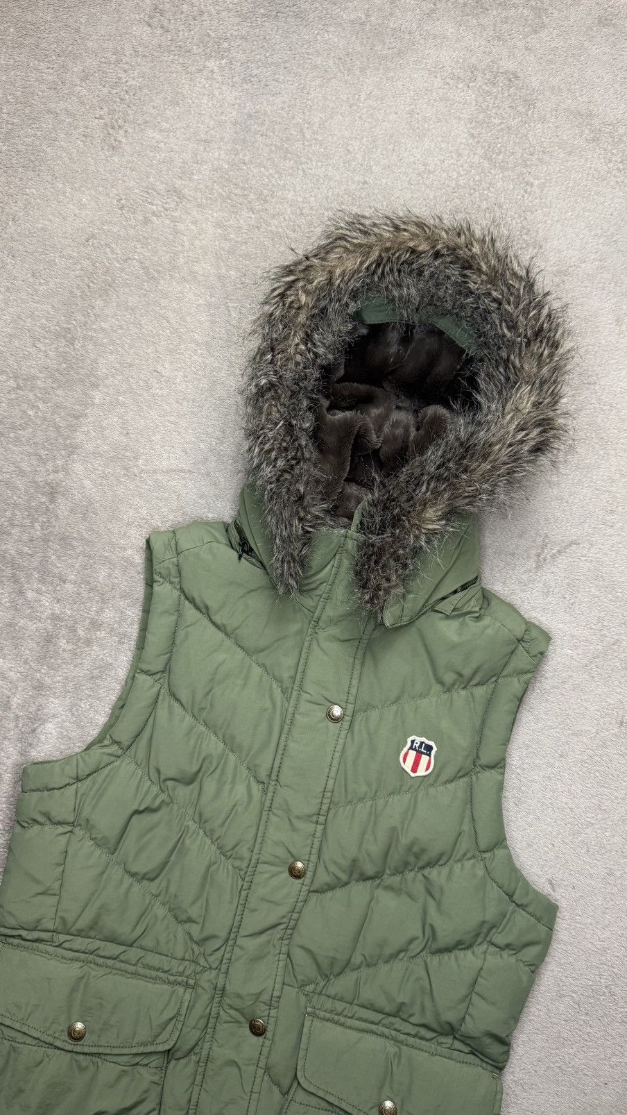 Polo Ralph Lauren Y2K Polo Jeans Fur Hooded Vest Jacket balenciaga lgb cdg Size M / US 6-8 / IT 42-44 - 2 Thumbnail
