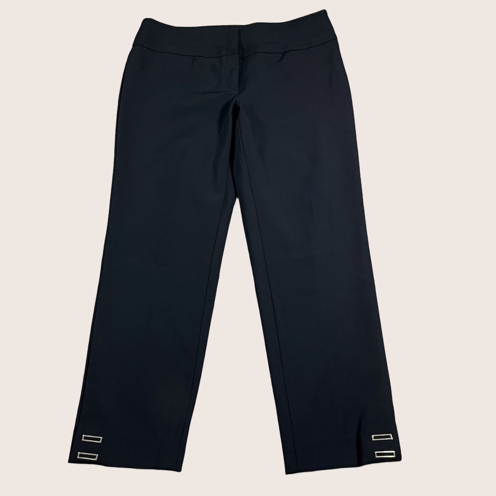 Escada ESCADA Pants Dress Pants Womens 38 Blue Straight Leg Trousers Stretch Size 26" / US 2 / IT 38 - 1 Thumbnail