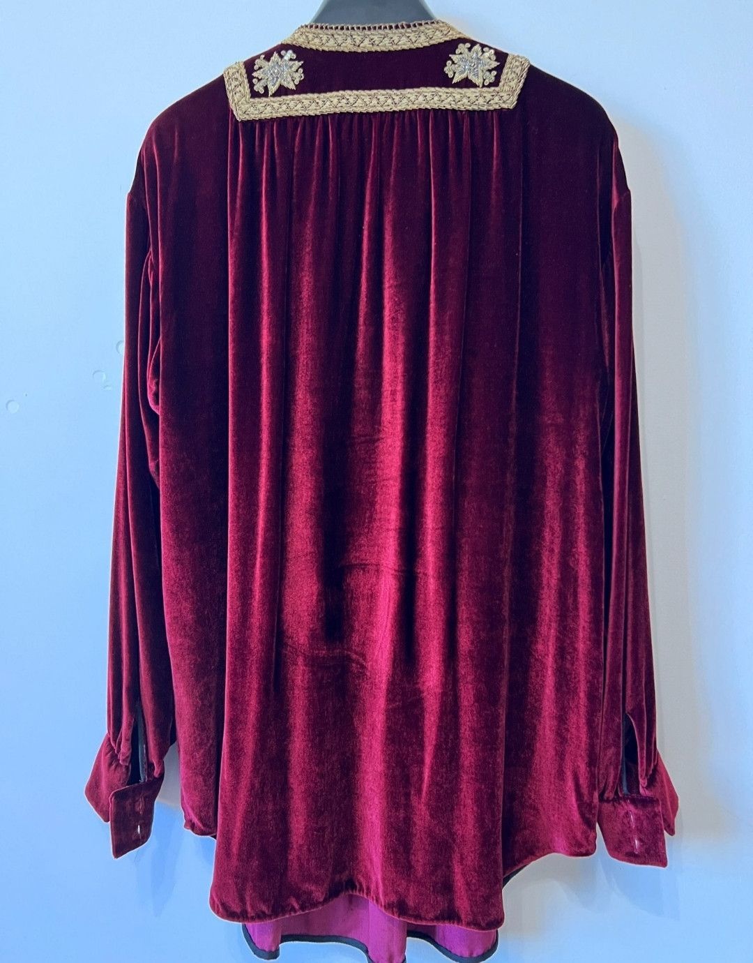 Saint Laurent Paris Saint Laurent 15ss red velvet firework shirt-2505 Size US M / EU 48-50 / 2 - 2 Thumbnail