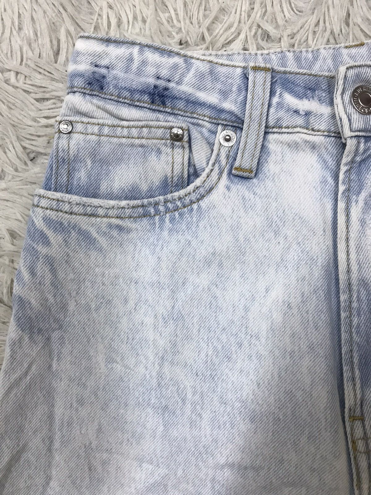 H&M H&M Loose Straight Distressed Baggy Jeans Size 24" / US 00 / IT 34 - 7 Thumbnail
