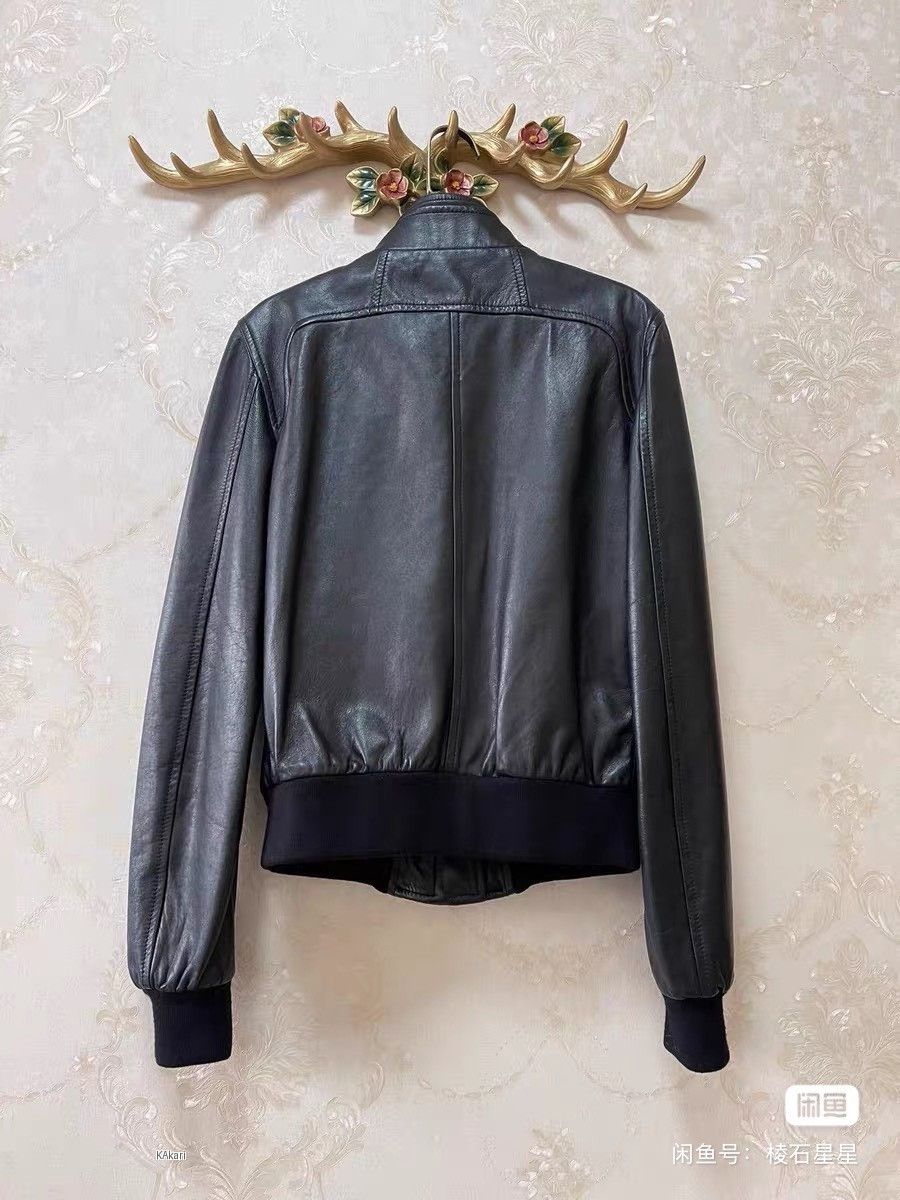 DGK DG Black Leather Jacket with Logo Size US XS / EU 42 / 0 - 7 Thumbnail