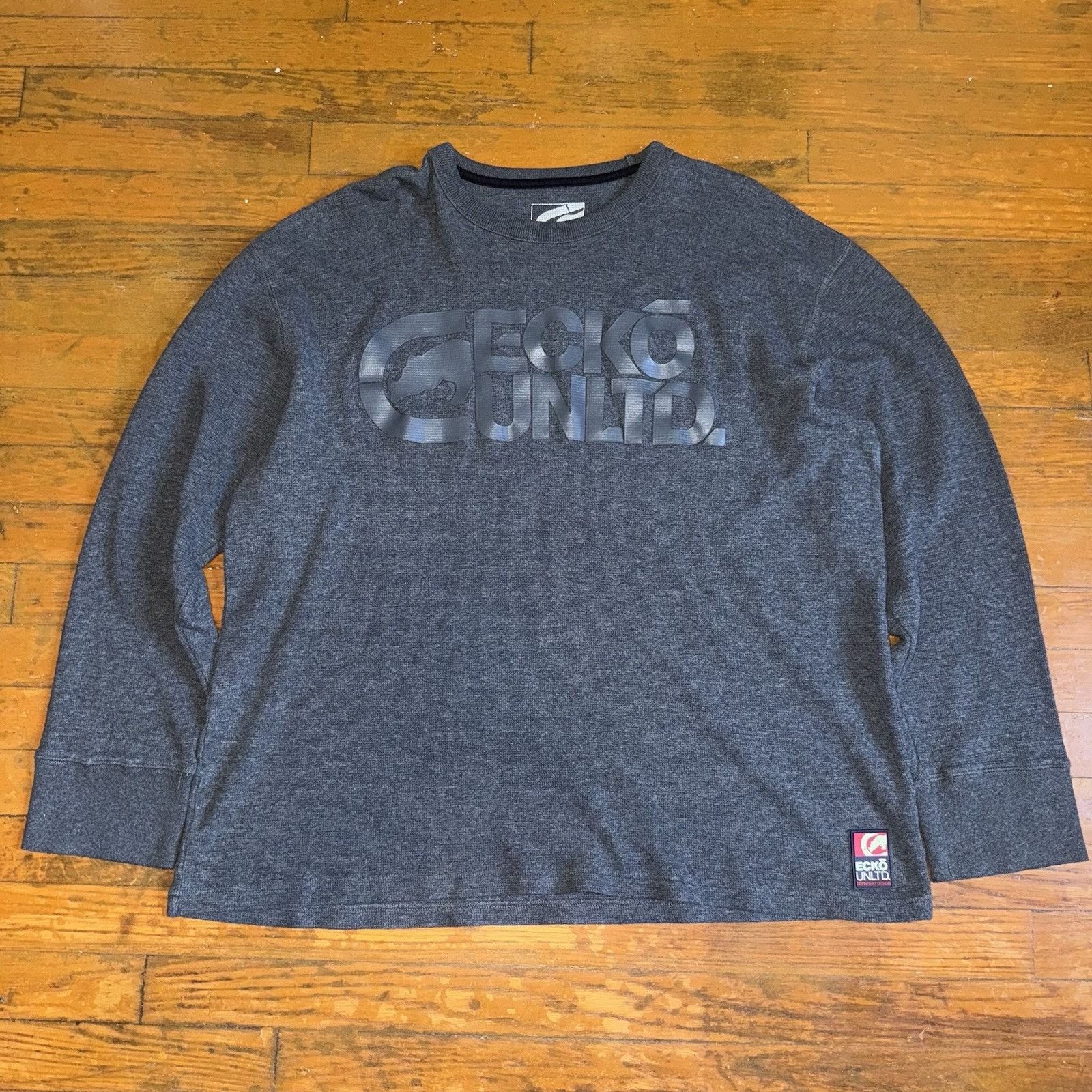 Ecko Unltd. Ecko Unltd Y2K Vintage Big Logo Thermal Size 3XL Shrunk Size US XXL / EU 58 / 5 - 1 Thumbnail