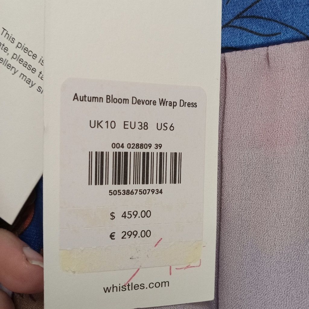 Whistles Autumn Bloom Devore Wrap Dress from Whistles Size M / US 6-8 / IT 42-44 - 9 Thumbnail