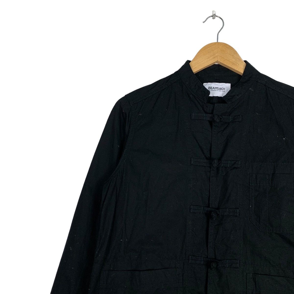 Beams Plus BEAM BOY Black Cotton Mandarin Jacket #0993-C44 Size US S / EU 44-46 / 1 - 6 Thumbnail
